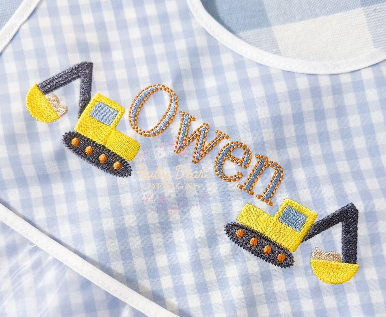 Excavator Single Mini Fill Stitch Machine Embroidery Design