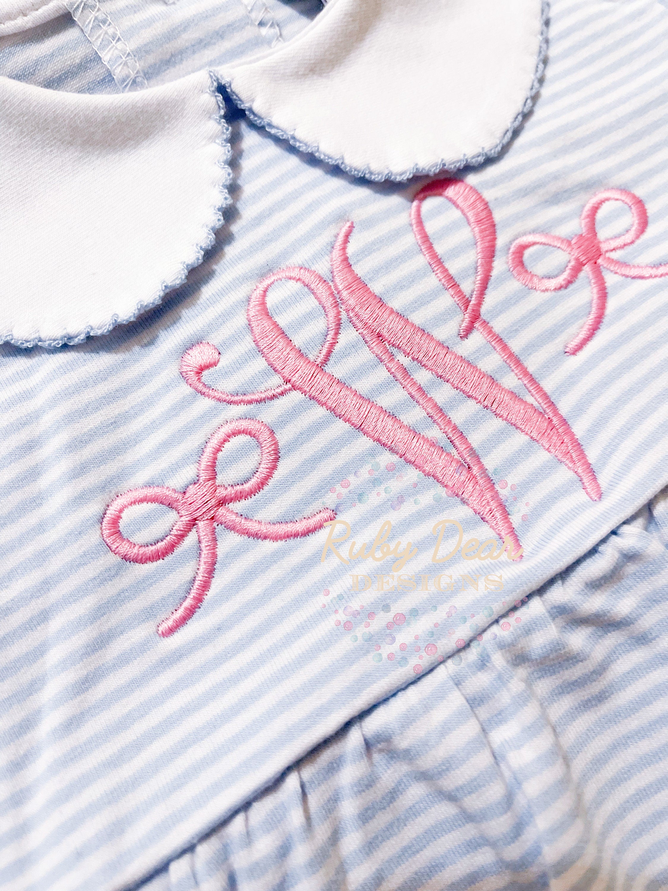 Mini Simple Bow Machine Embroidery Design