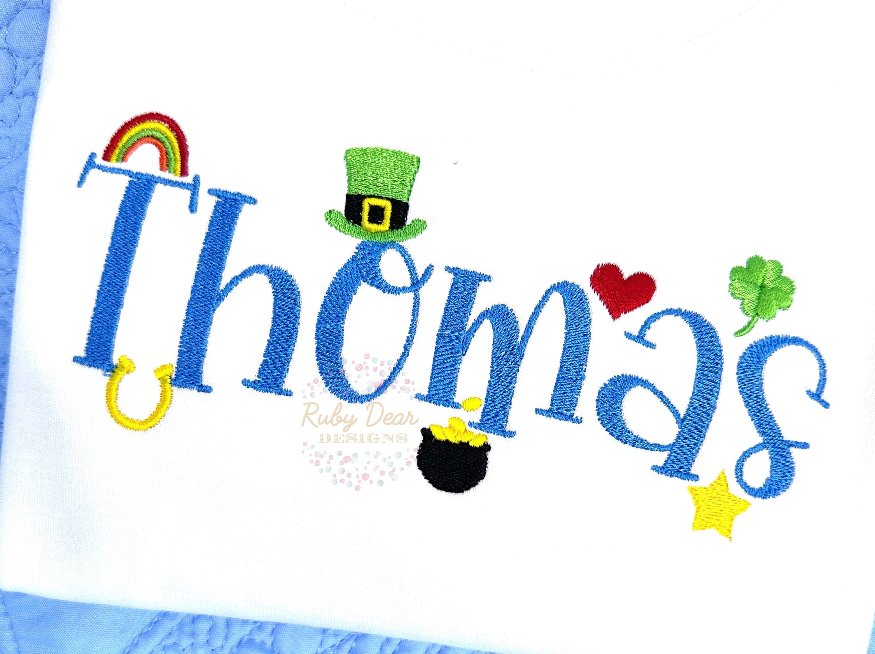 Build Your Own St Patricks and Irish Mini Bundle of 7 Designs Satin and Fill Stitch Machine Embroidery Design