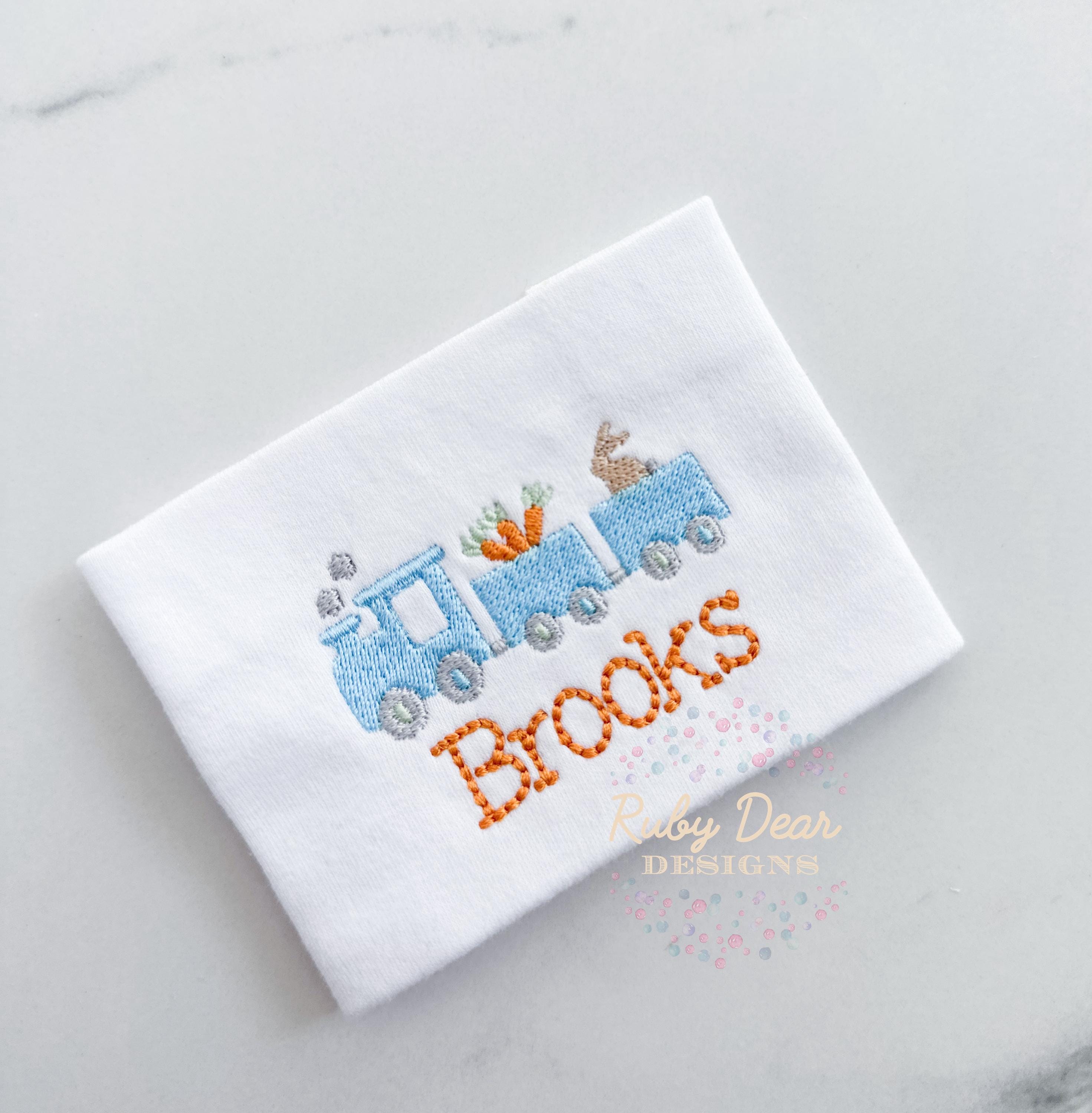 Easter Train Mini Fill Stitch Machine Embroidery Design