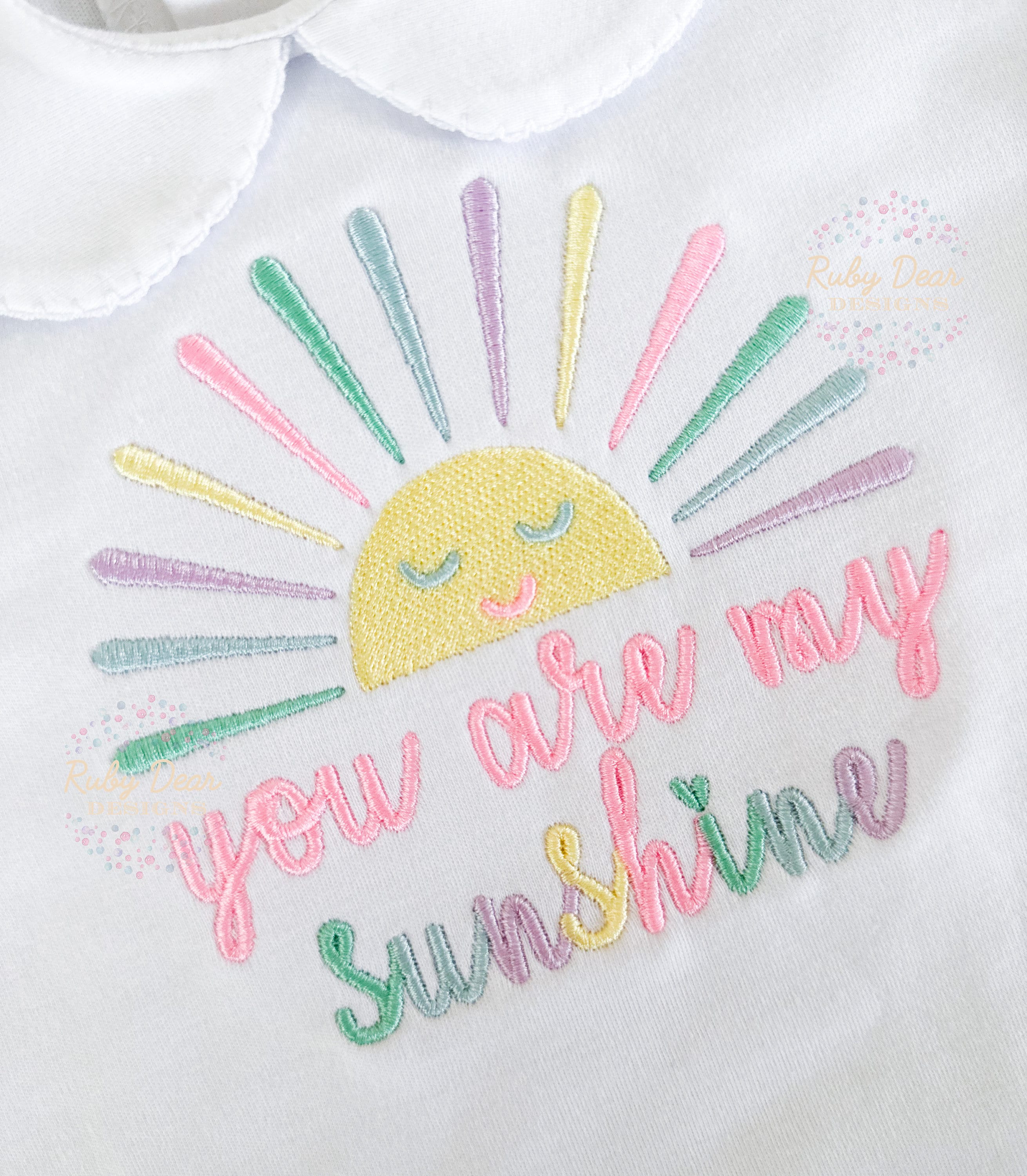 Half Sun Machine Embroidery Design *Sun Only*