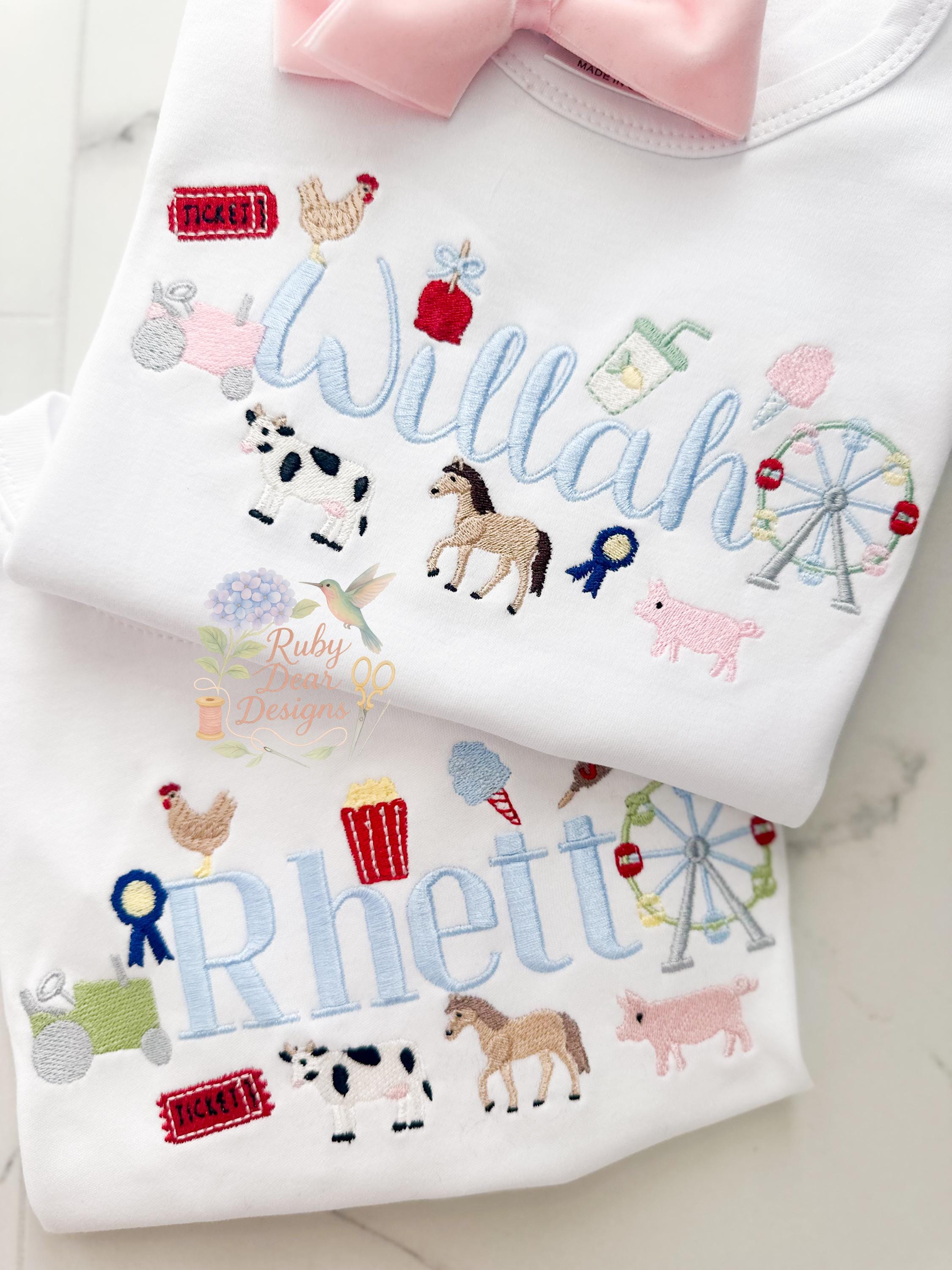 County State Fair Build Your Own Minis Set of 15 Machine Embroidery Designs