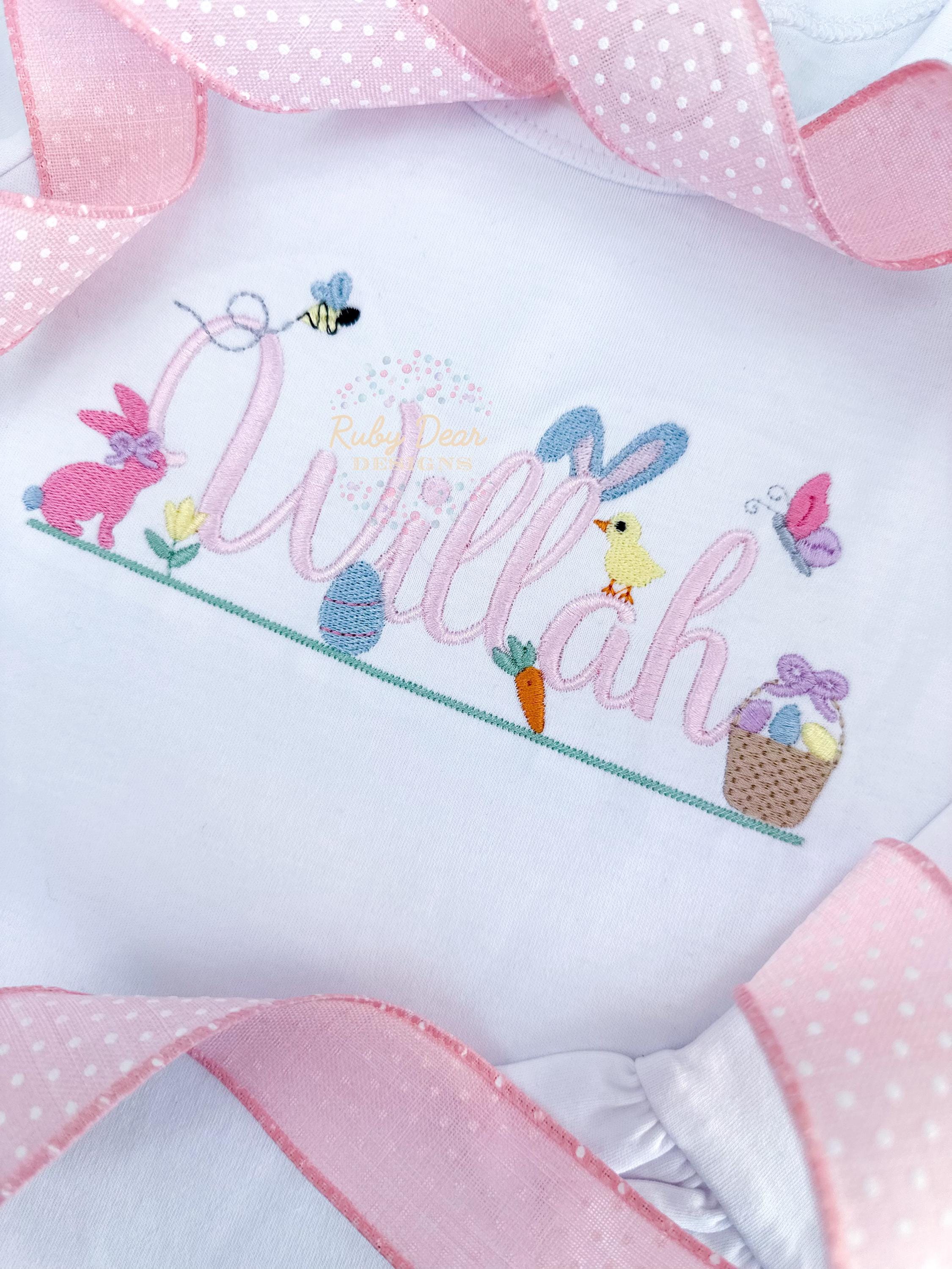 Build Your Own Easter Egg Hunt Minis Bundle of 11 Designs Satin Fill and Bean Stitch Machine Embroidery Design *Font is NOT included!*