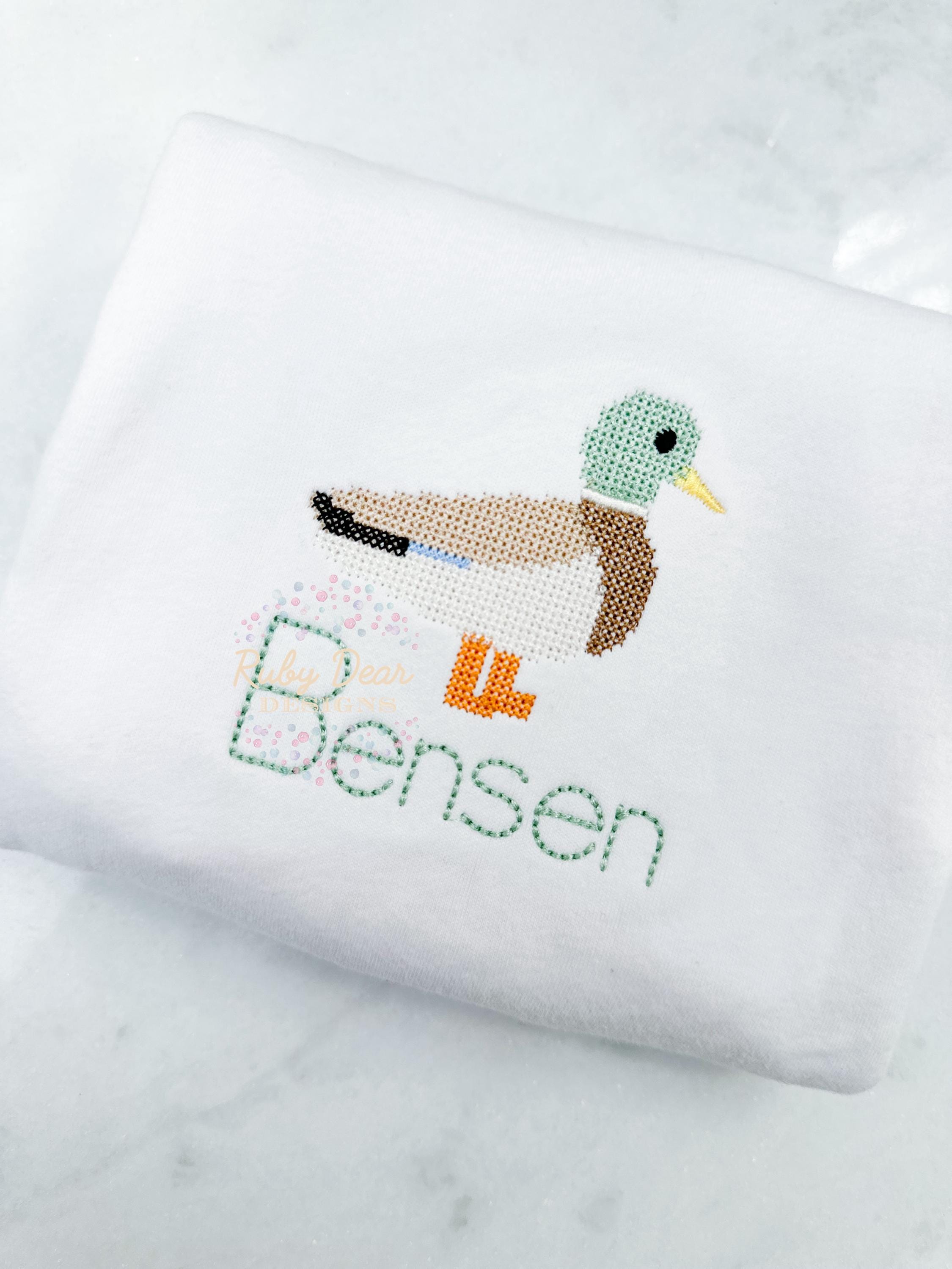 Mallard Duck Cross Stitch Machine Embroidery Design