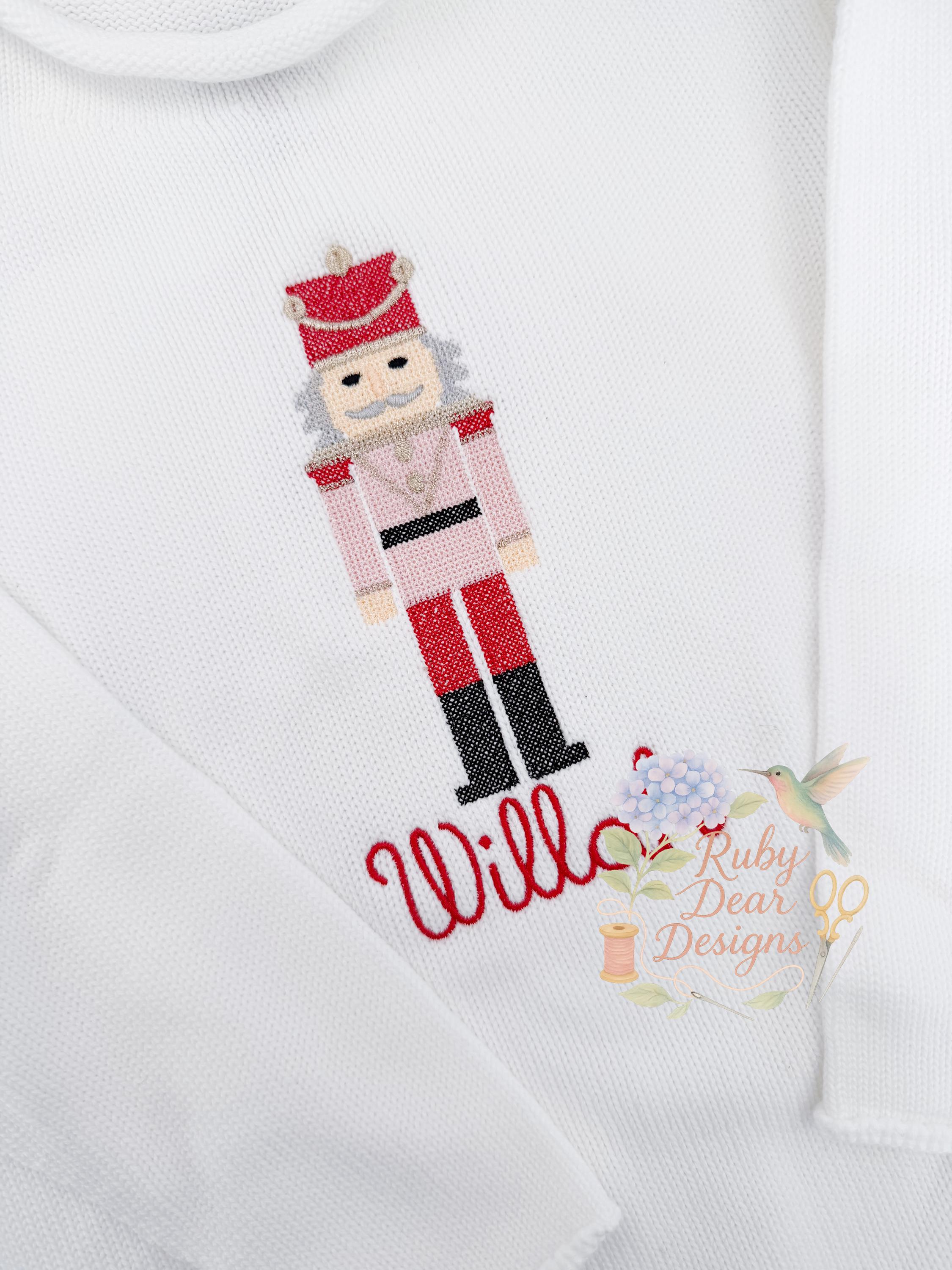 Nutcracker Christmas Cross Stitch Machine Embroidery Design