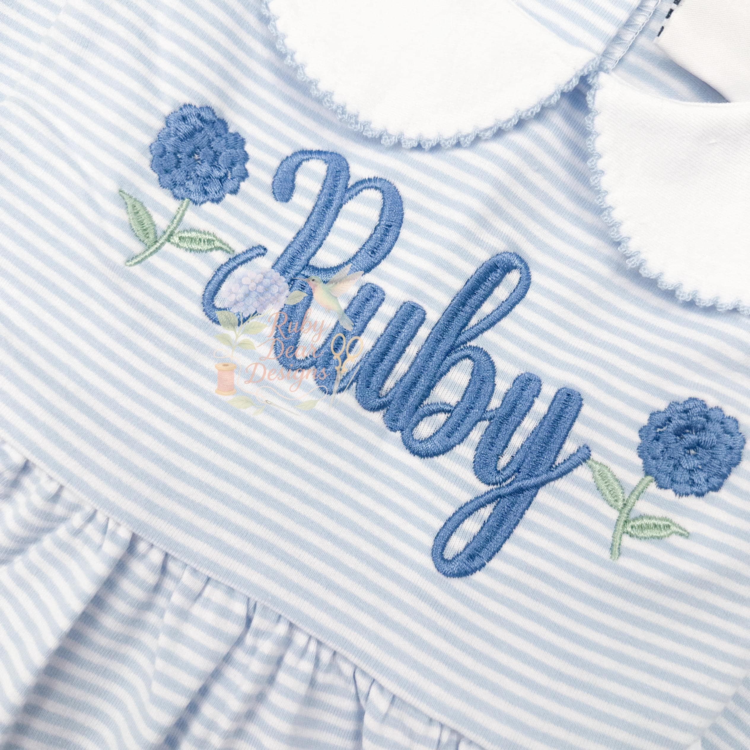 Hydrangea Mini Satin Stitch Machine Embroidery Design