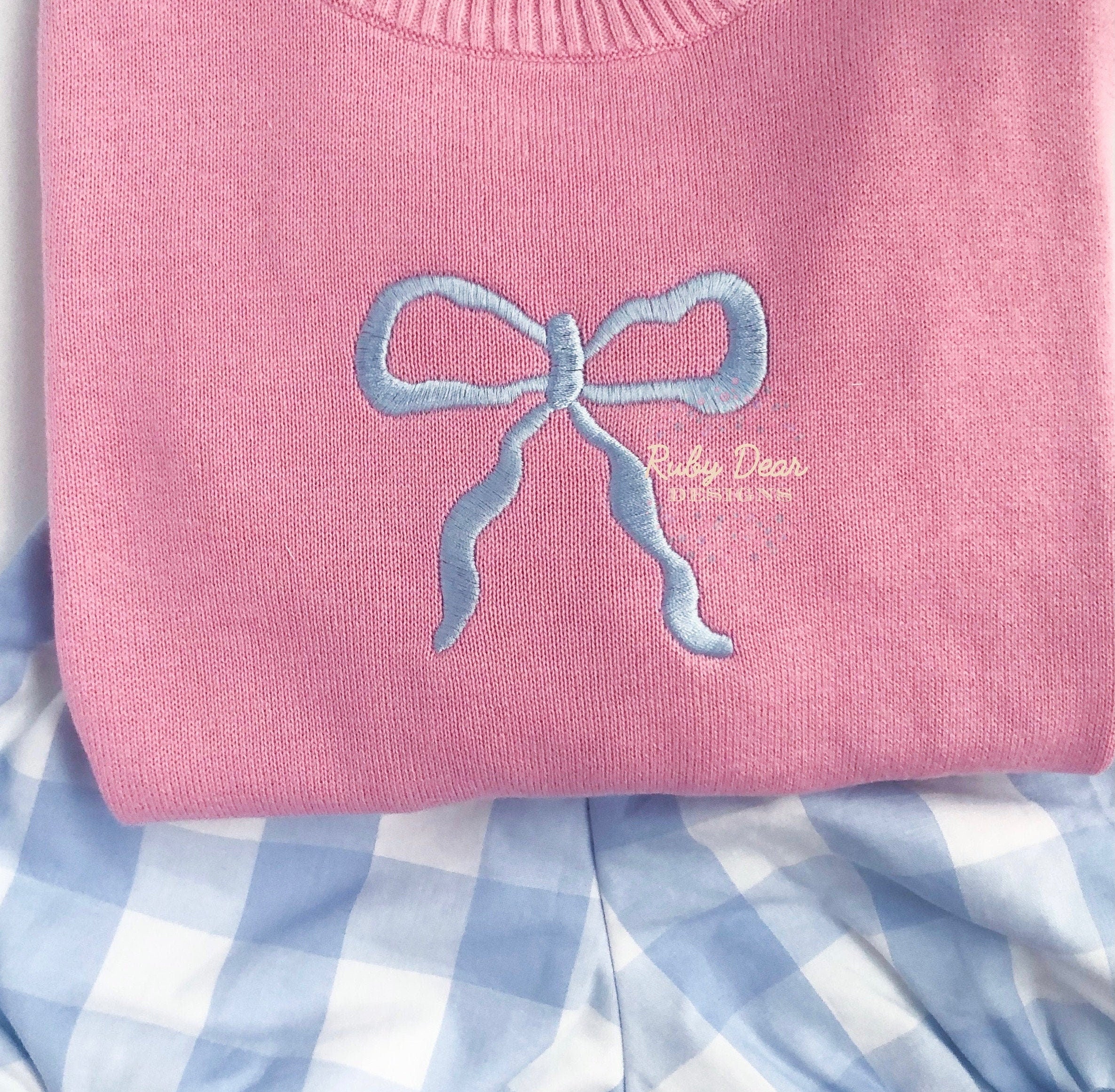 Flowy Satin Bow Machine Embroidery Design