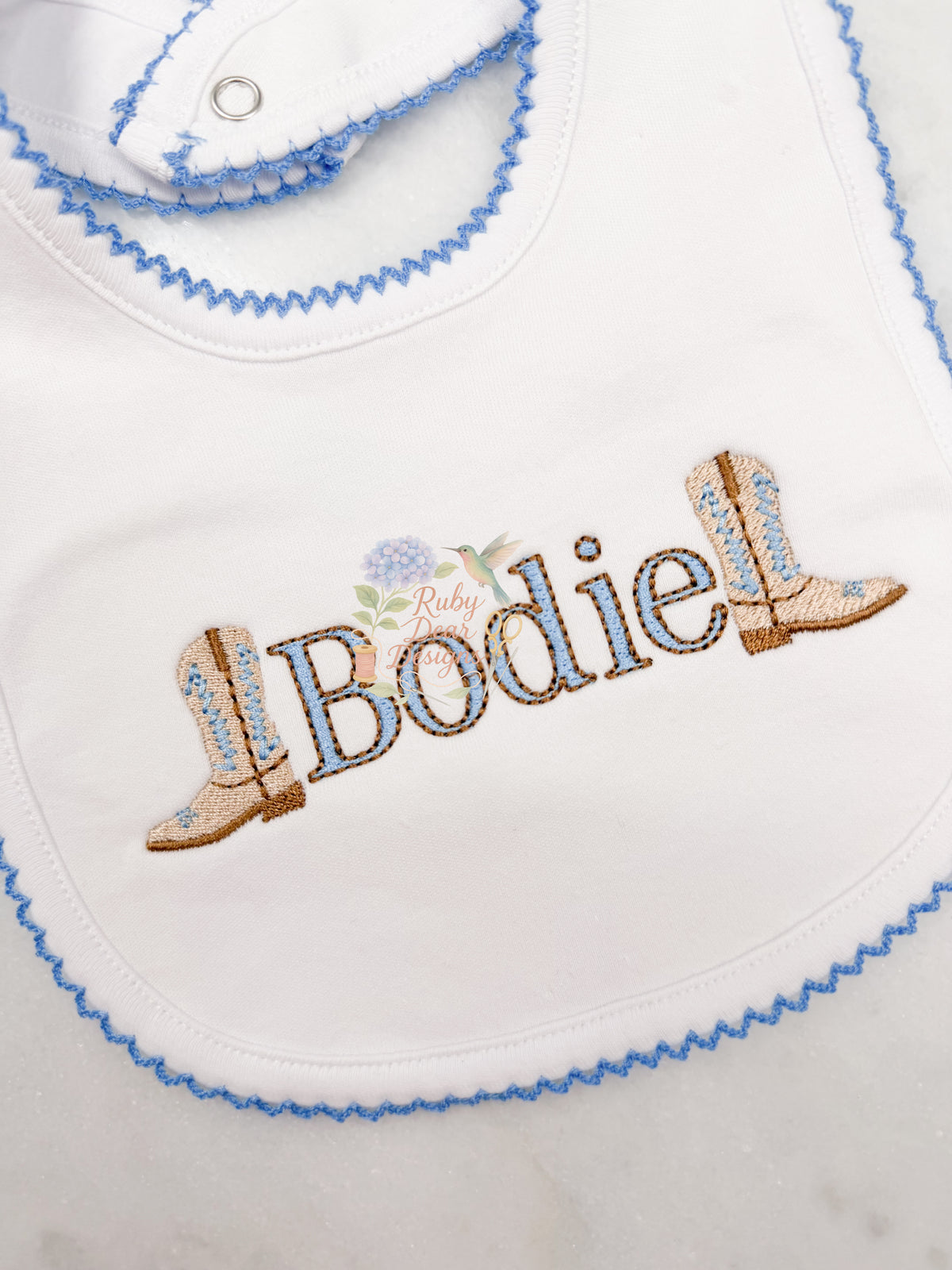 Square Toe Single Boot Mini Fill Stitch Machine Embroidery Design