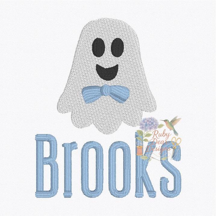 Ghost Boy Mini Fill Stitch Machine Embroidery Design