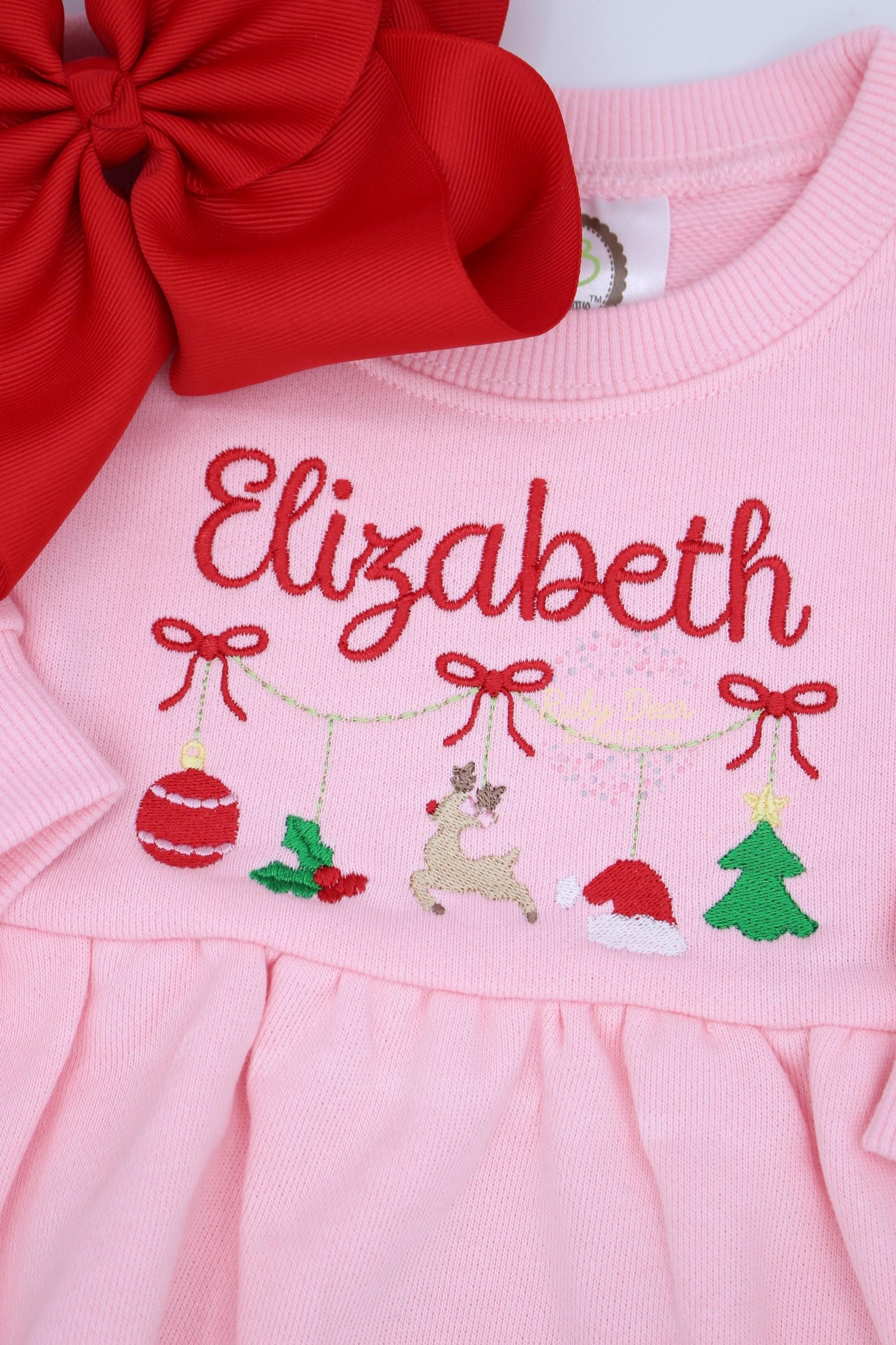 Christmas Mini Things Satin Swag and Fill Stitch Machine Embroidery Design