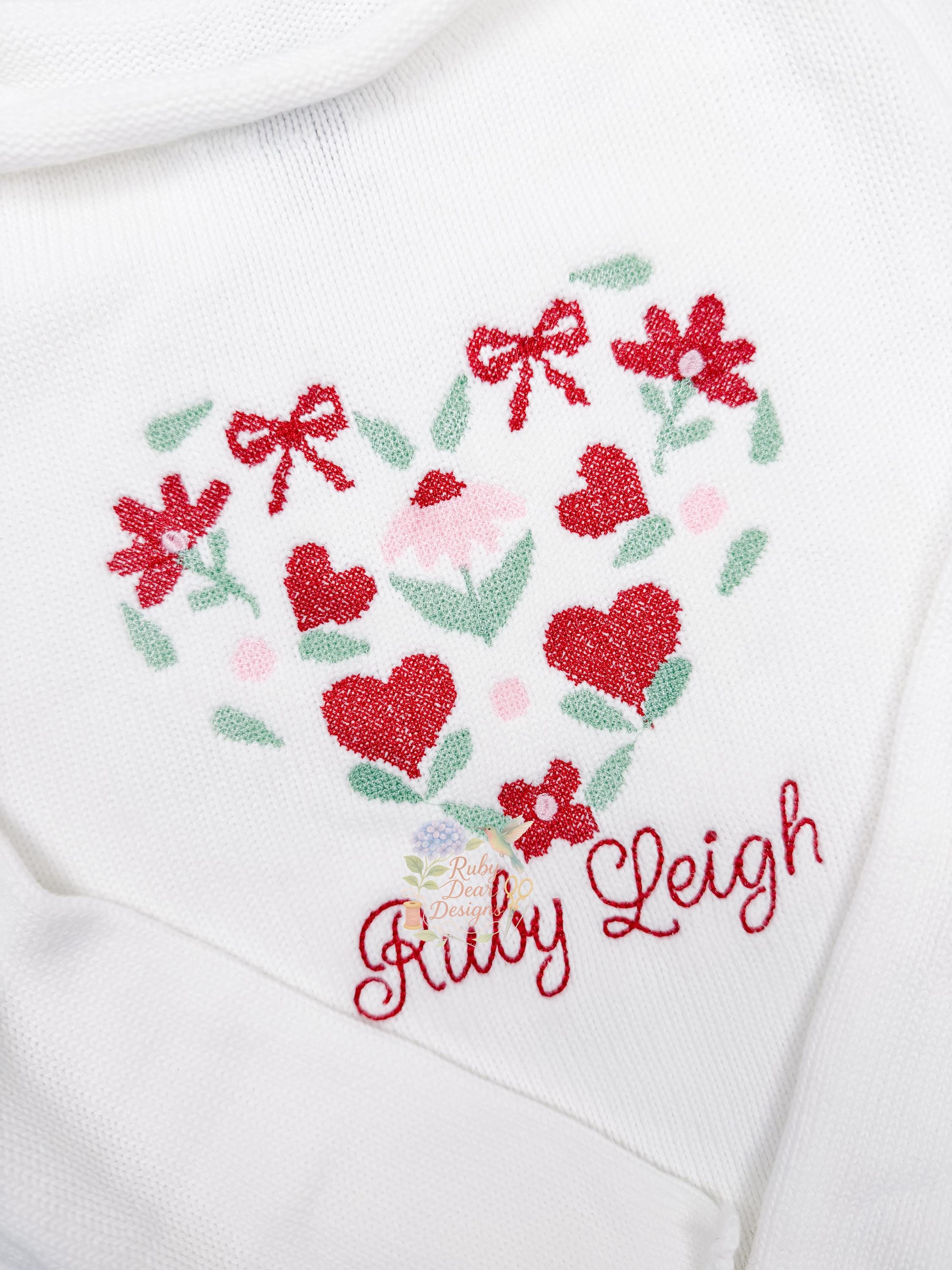 Valentine Heart Mini Motifs Cross Stitch Machine Embroidery Design