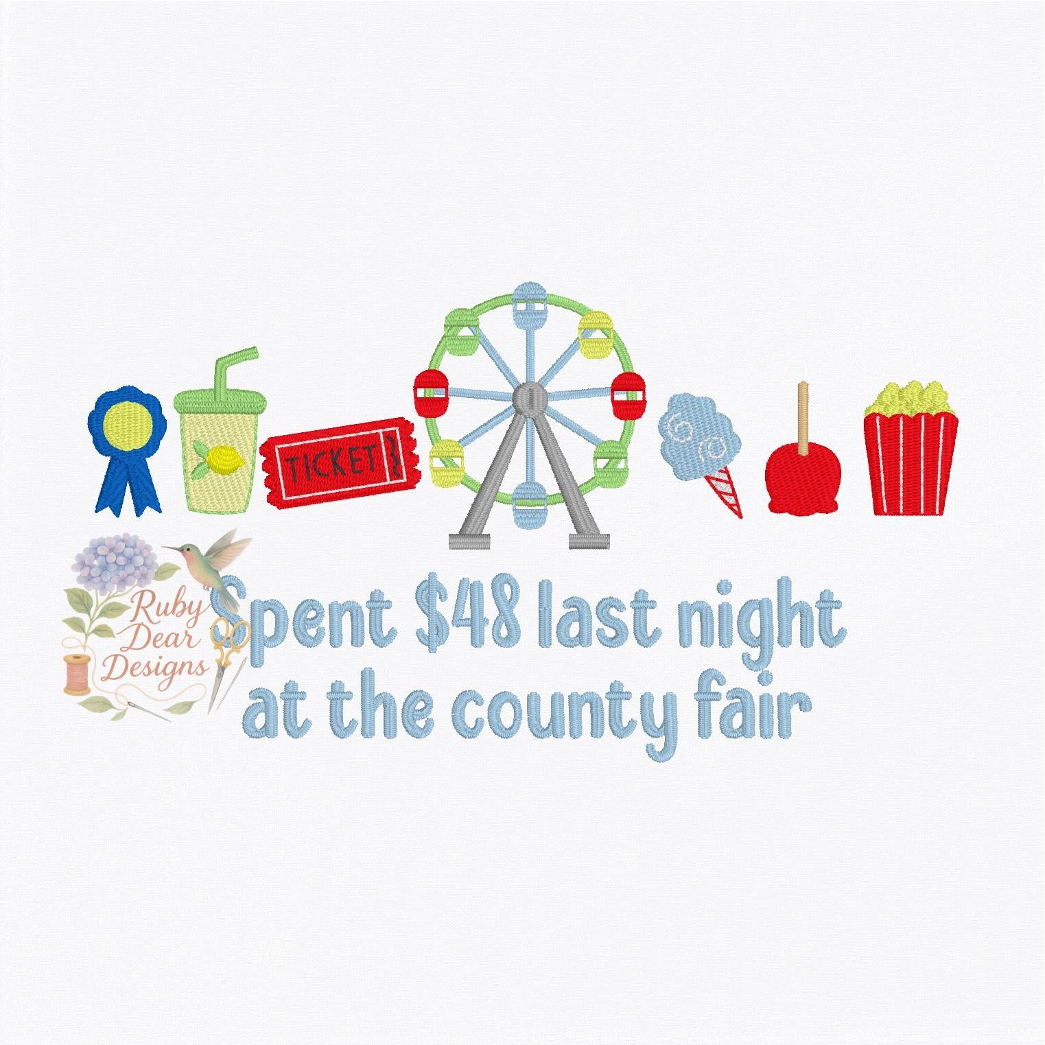County State Fair Build Your Own Minis Set of 15 Machine Embroidery Designs