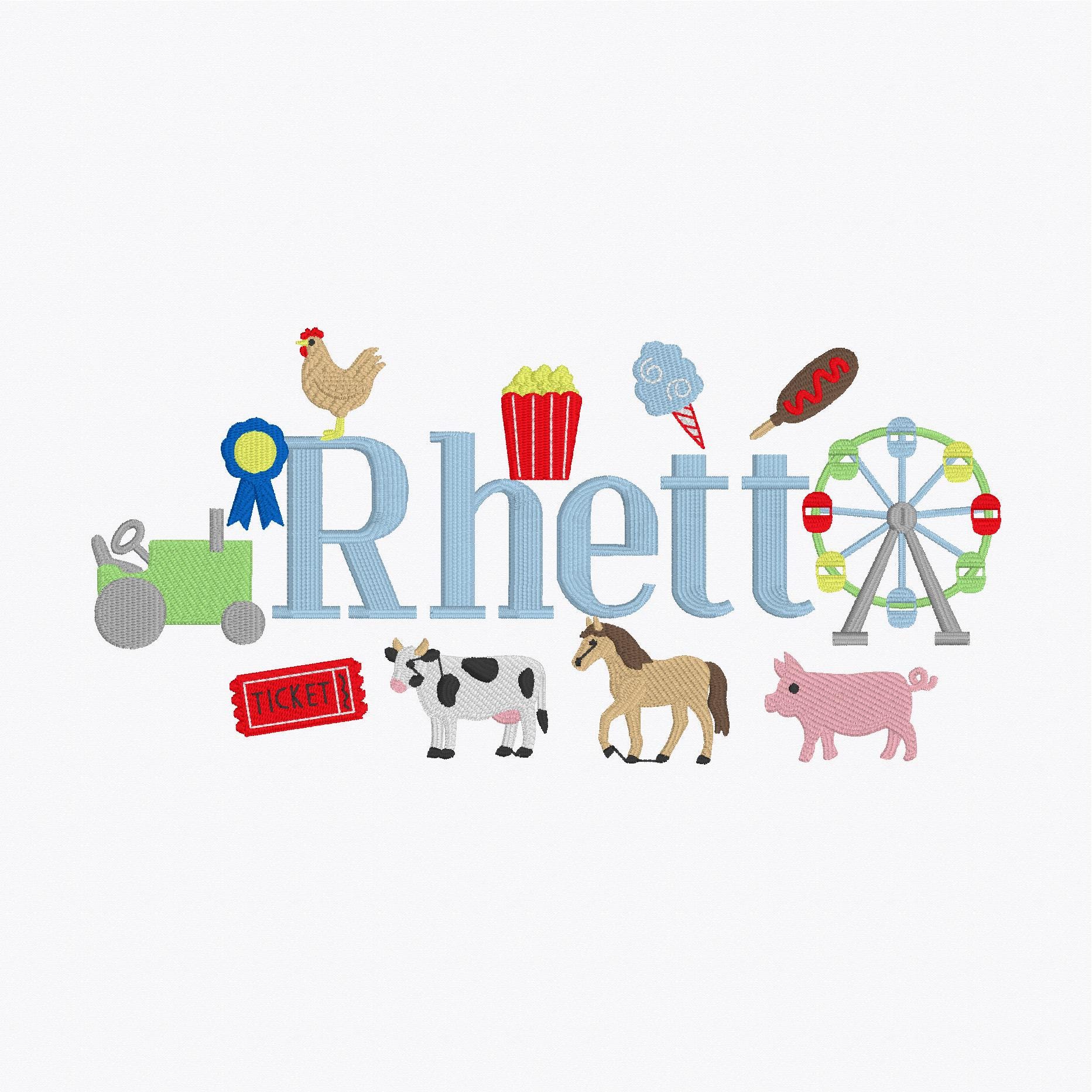 County State Fair Build Your Own Minis Set of 15 Machine Embroidery Designs