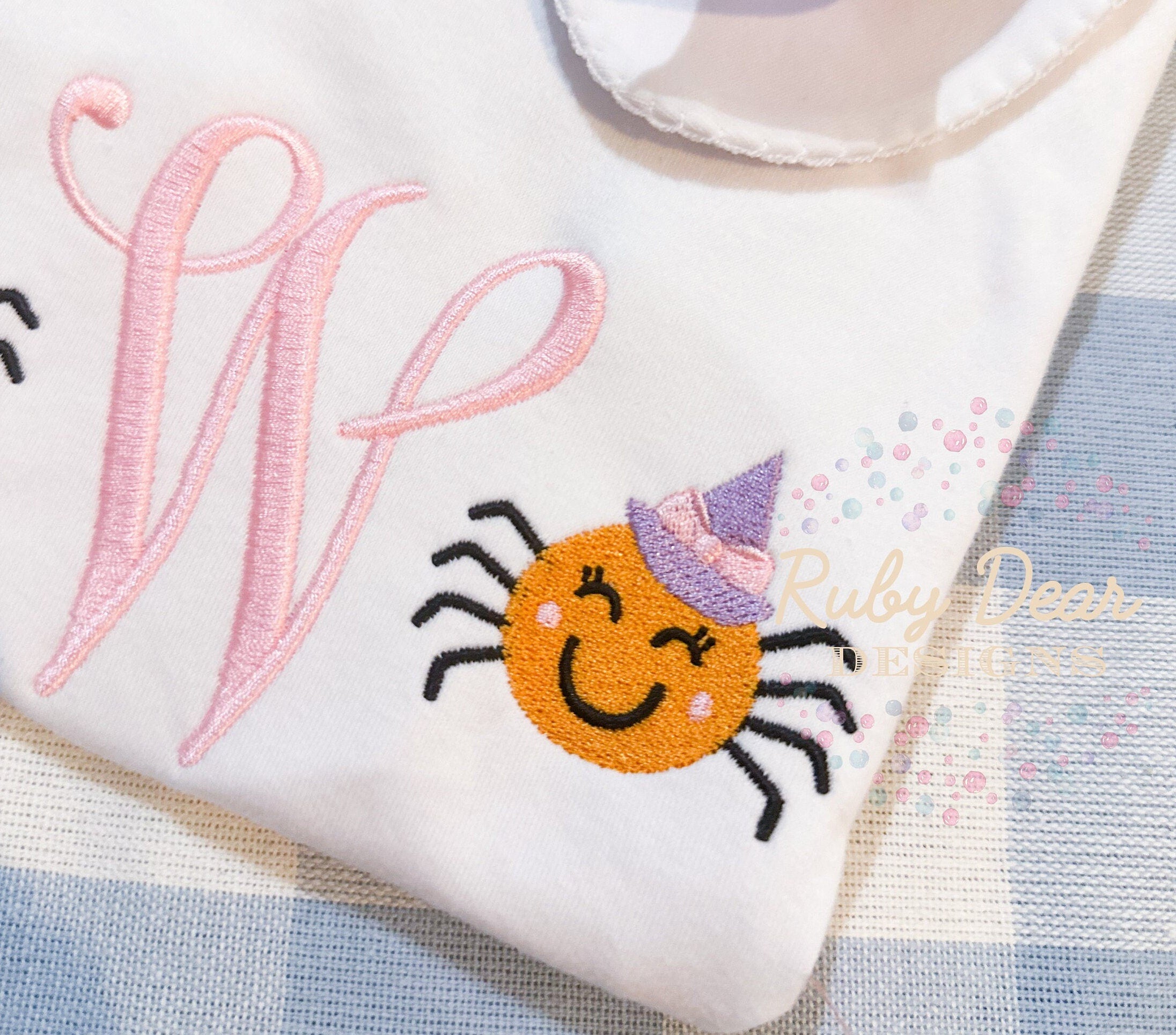 Halloween Spider Girl Mini Fill Stitch Machine Embroidery Design