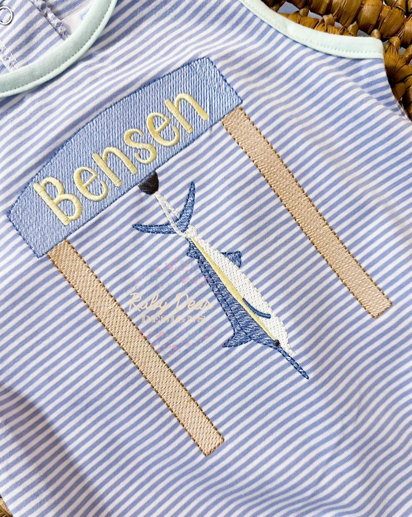 Marlin At Scales Machine Embroidery Design