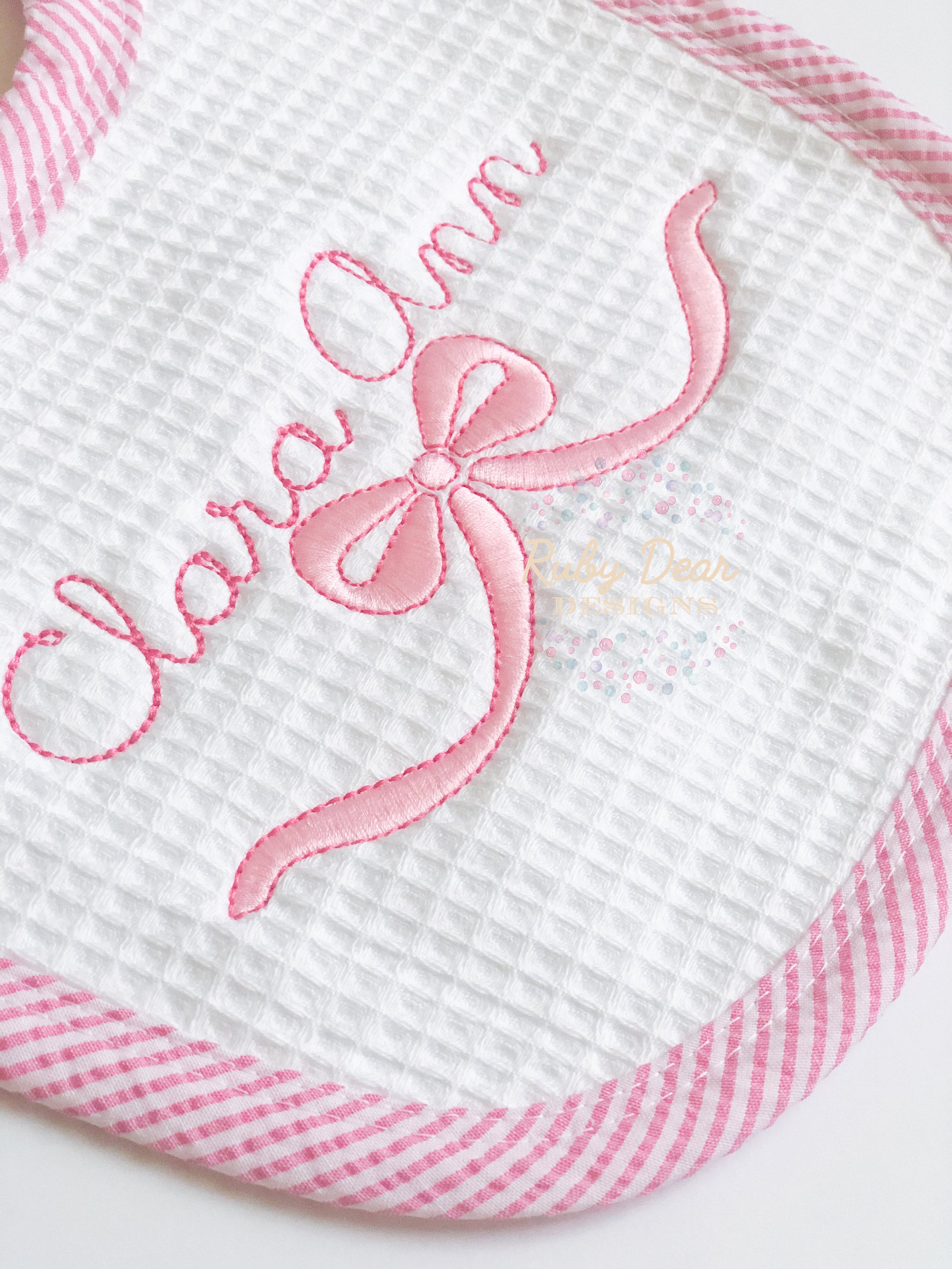 Satin Bow Machine Embroidery Design
