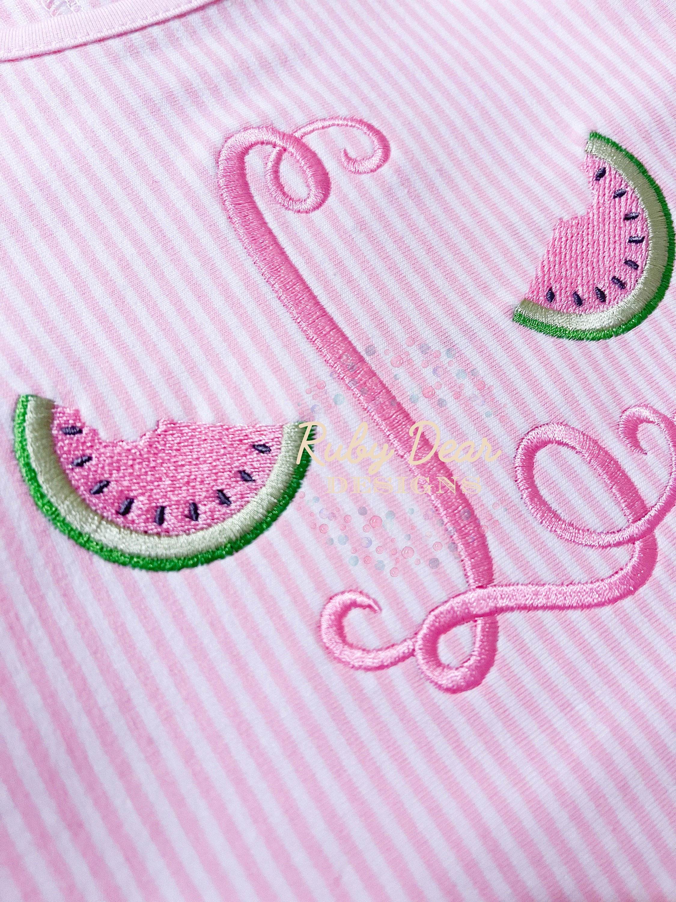 Mini Watermelon Machine Embroidery Design