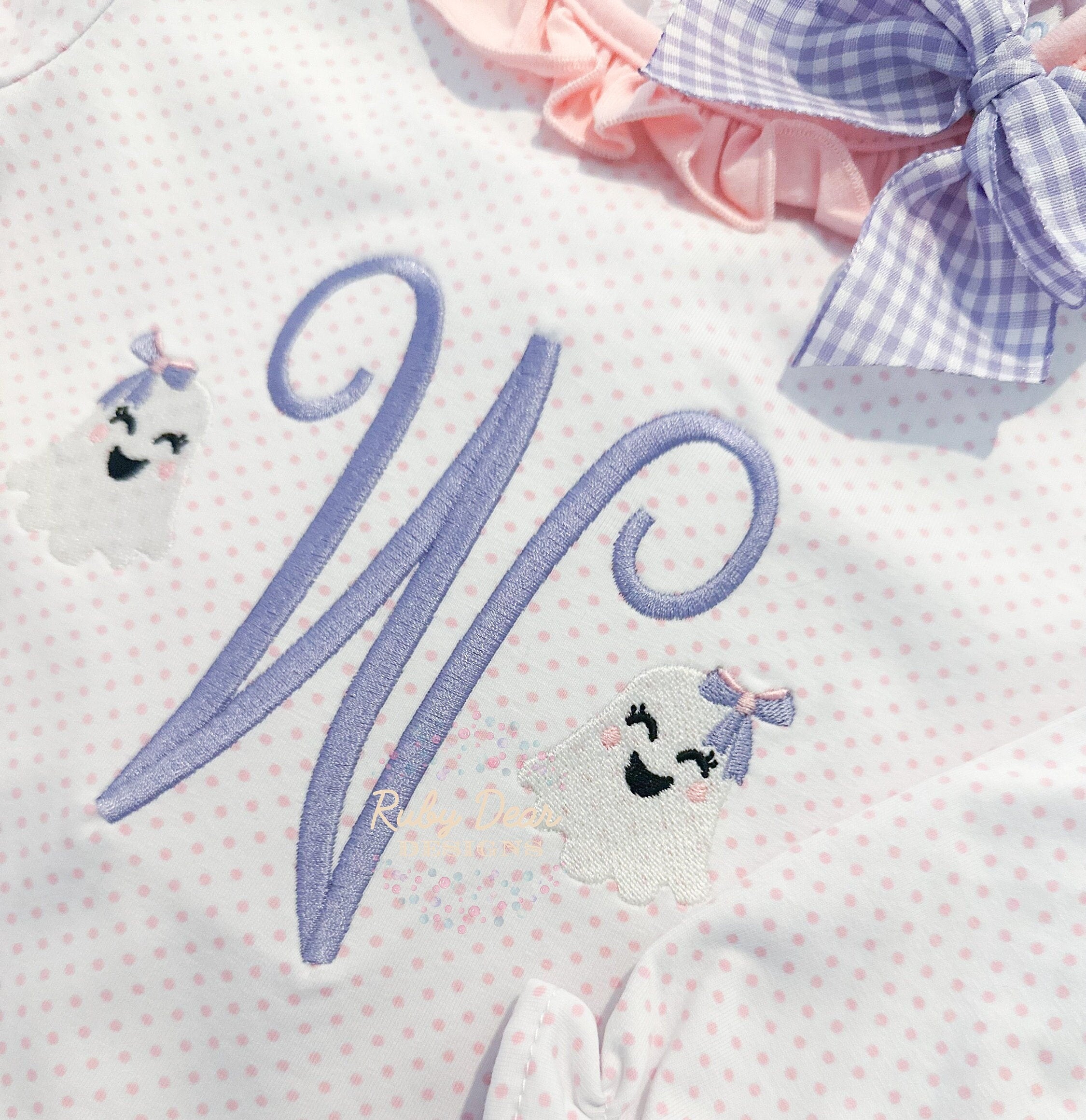 Ghost Girl Mini Fill Stitch Machine Embroidery Design