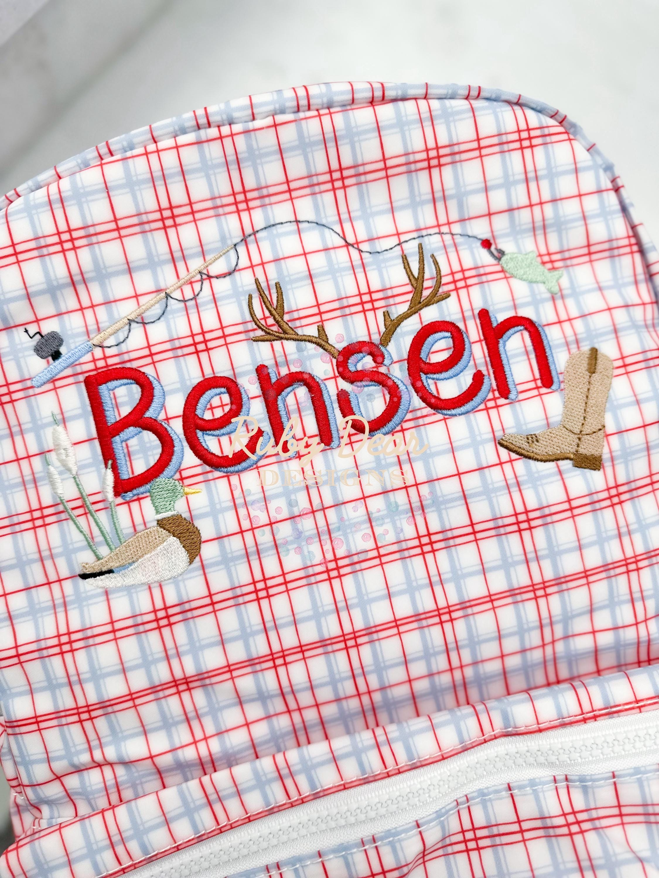 Build Your Own Country Boy Minis Bundle of 6 Designs Satin Fill and Bean Stitch Machine Embroidery Design *Font is NOT included!*