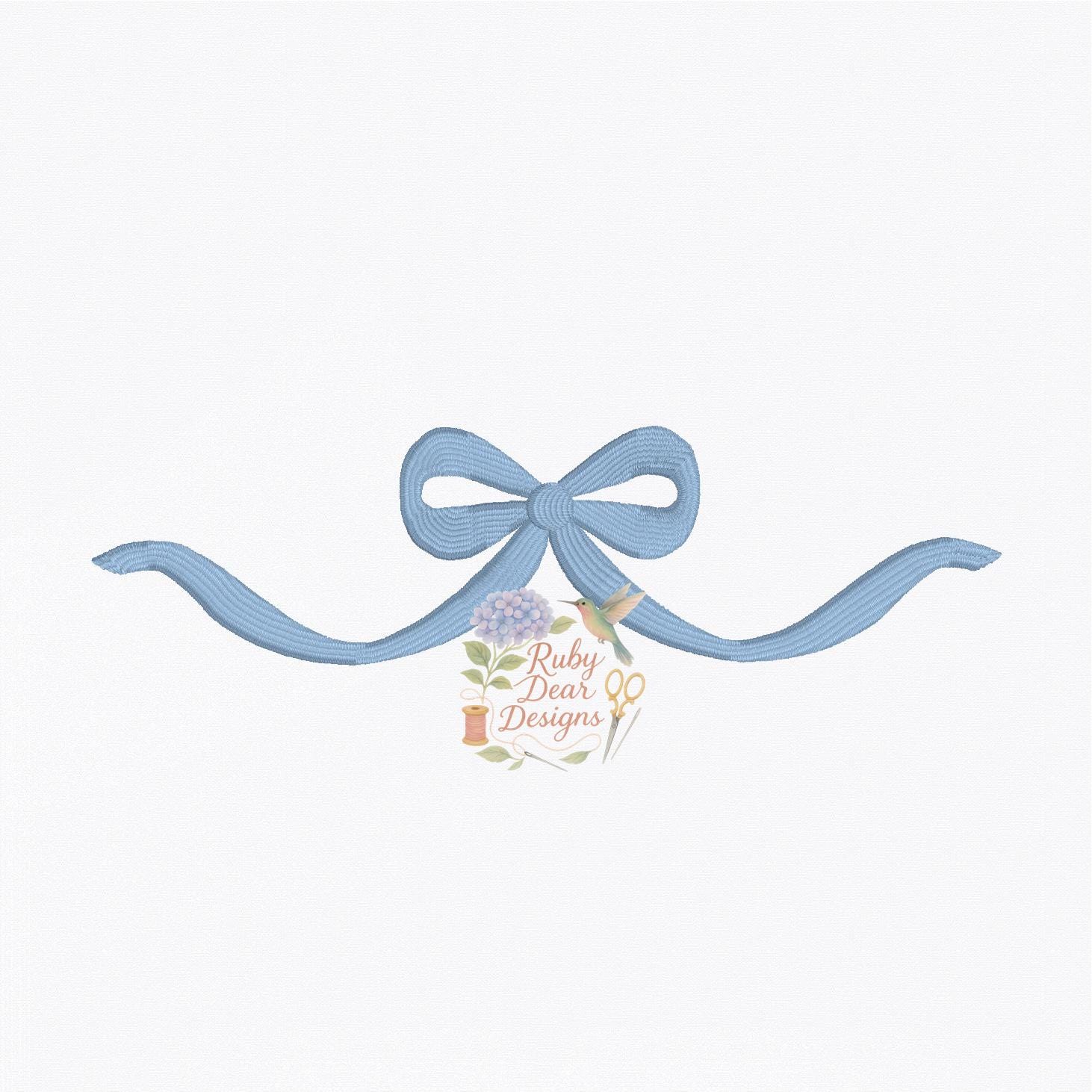Sally Satin Bow Machine Embroidery Design