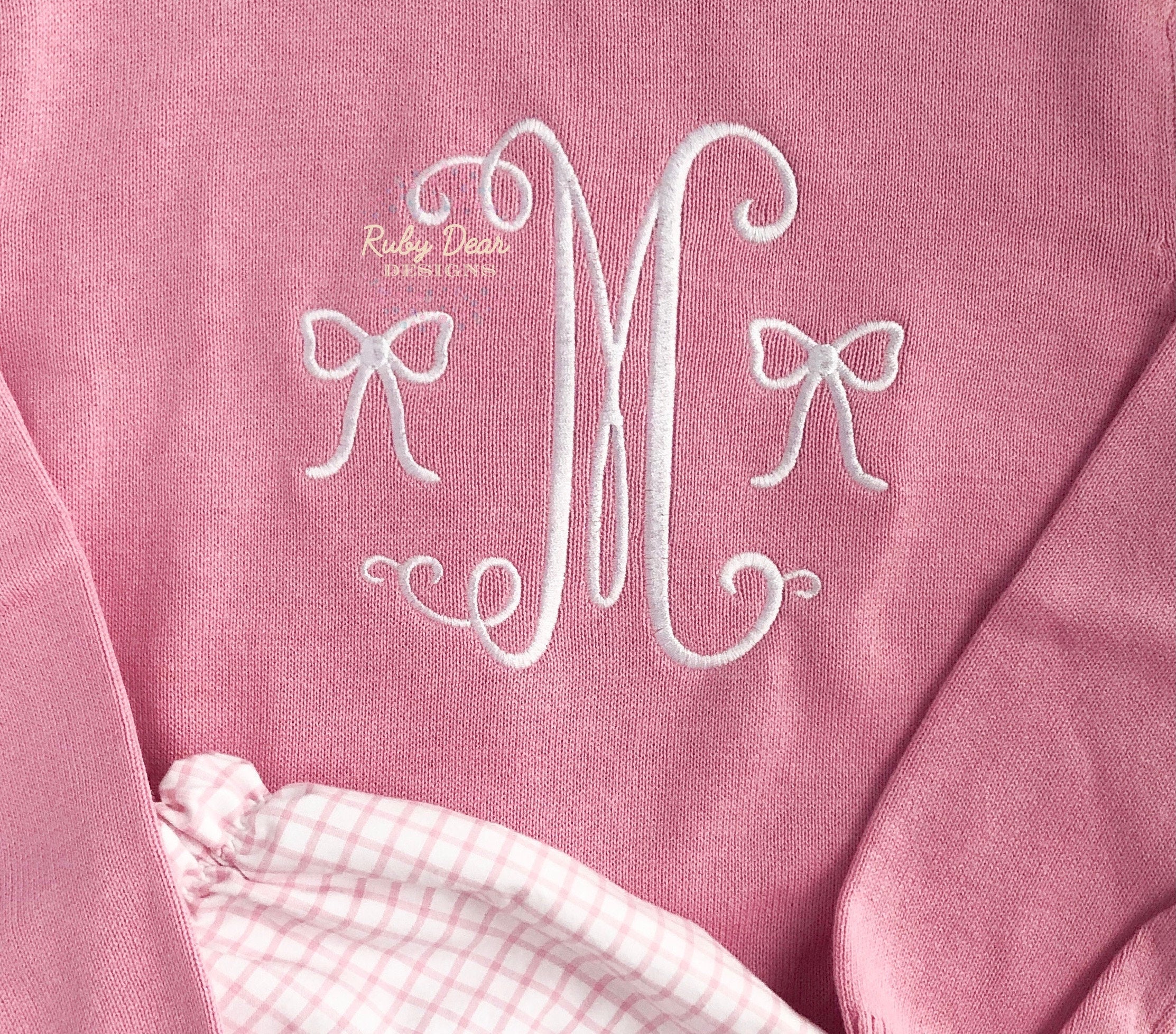 Satin Mini Bow Machine Embroidery Design