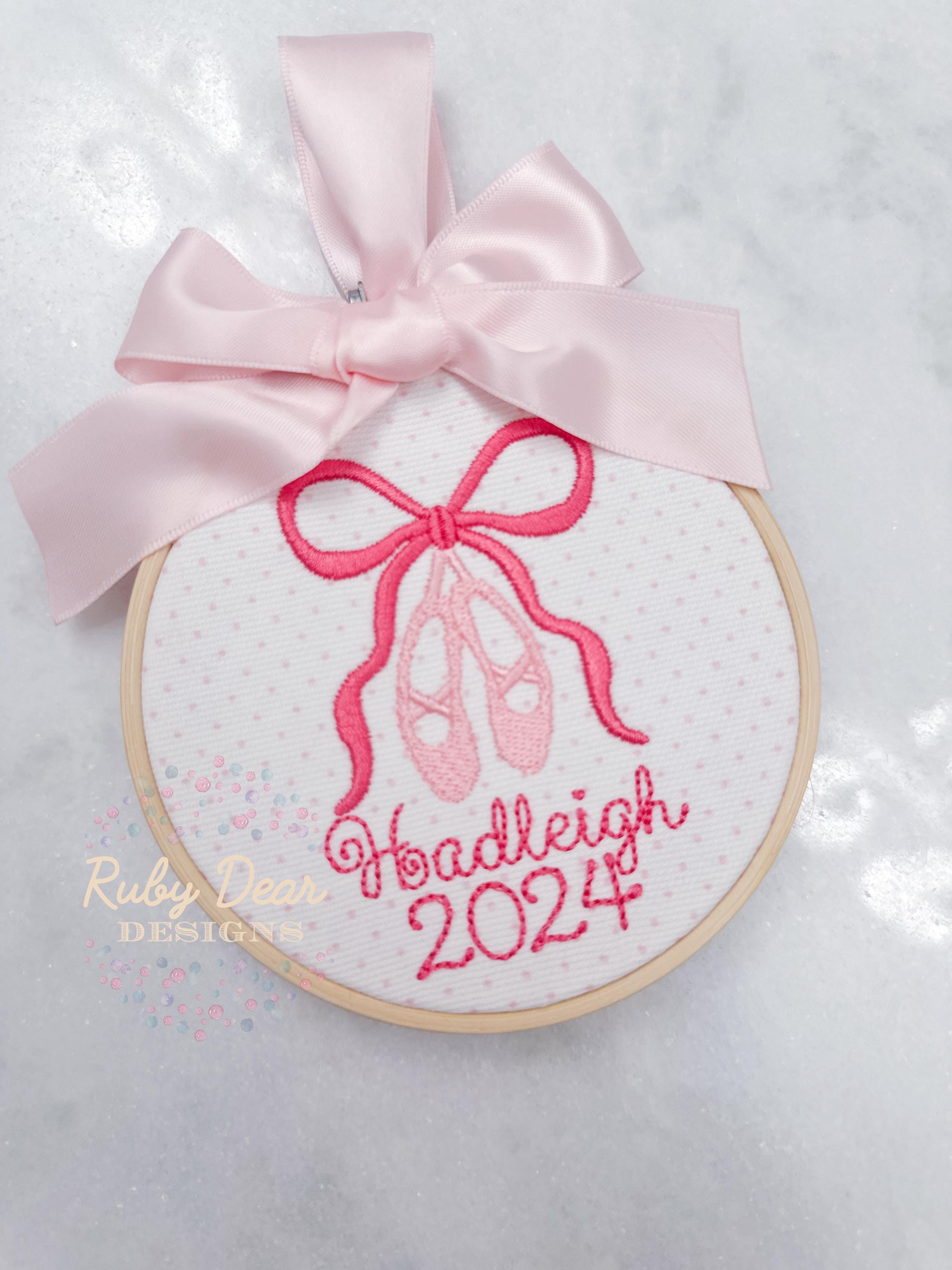 Ballet Bow Machine Embroidery Design
