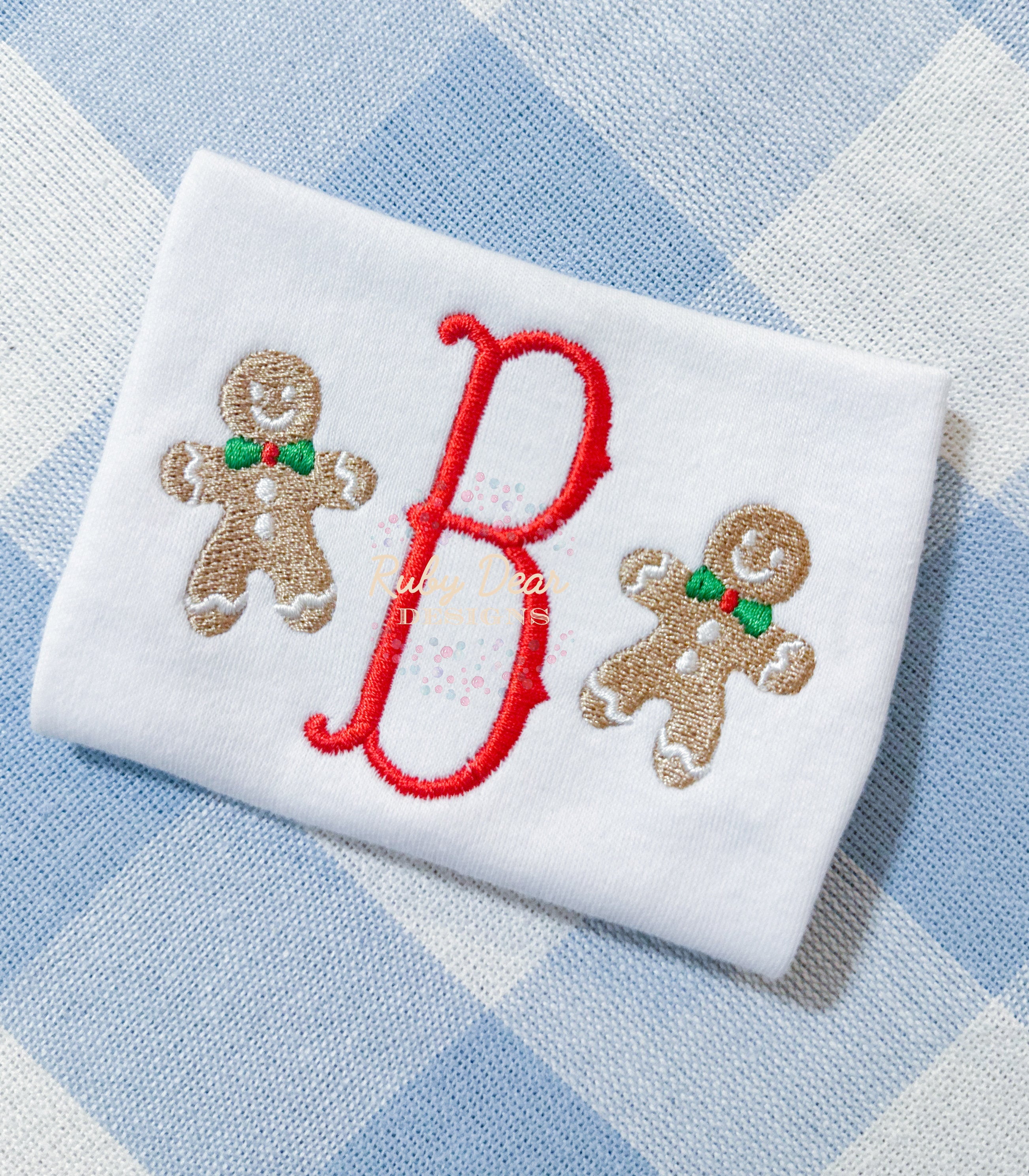Gingerbread Boy Single Mini Satin and Fill Stitch Machine Embroidery Design