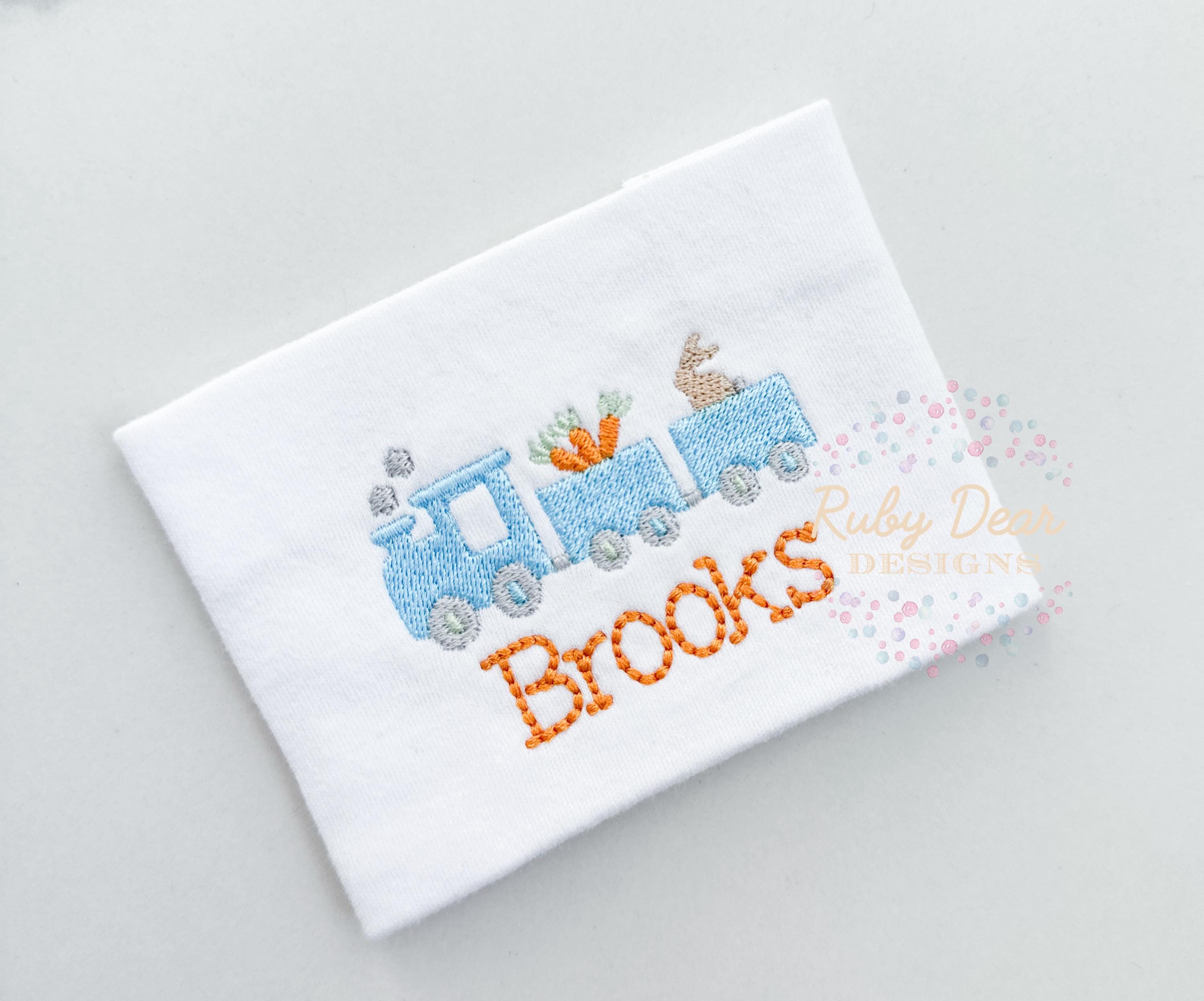 Easter Train Mini Fill Stitch Machine Embroidery Design