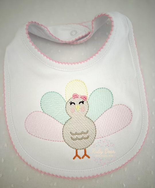 Turkey Girl Sketch Stitch Machine Embroidery Design