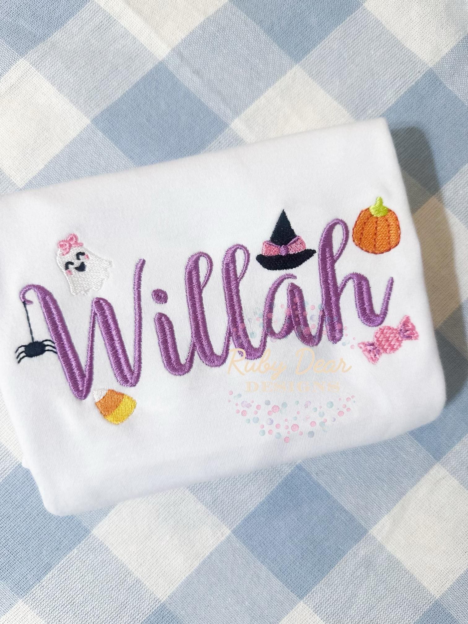 Build Your Own Girly Halloween Minis Bundle of 6 Designs Satin and Fill Stitch Machine Embroidery Design