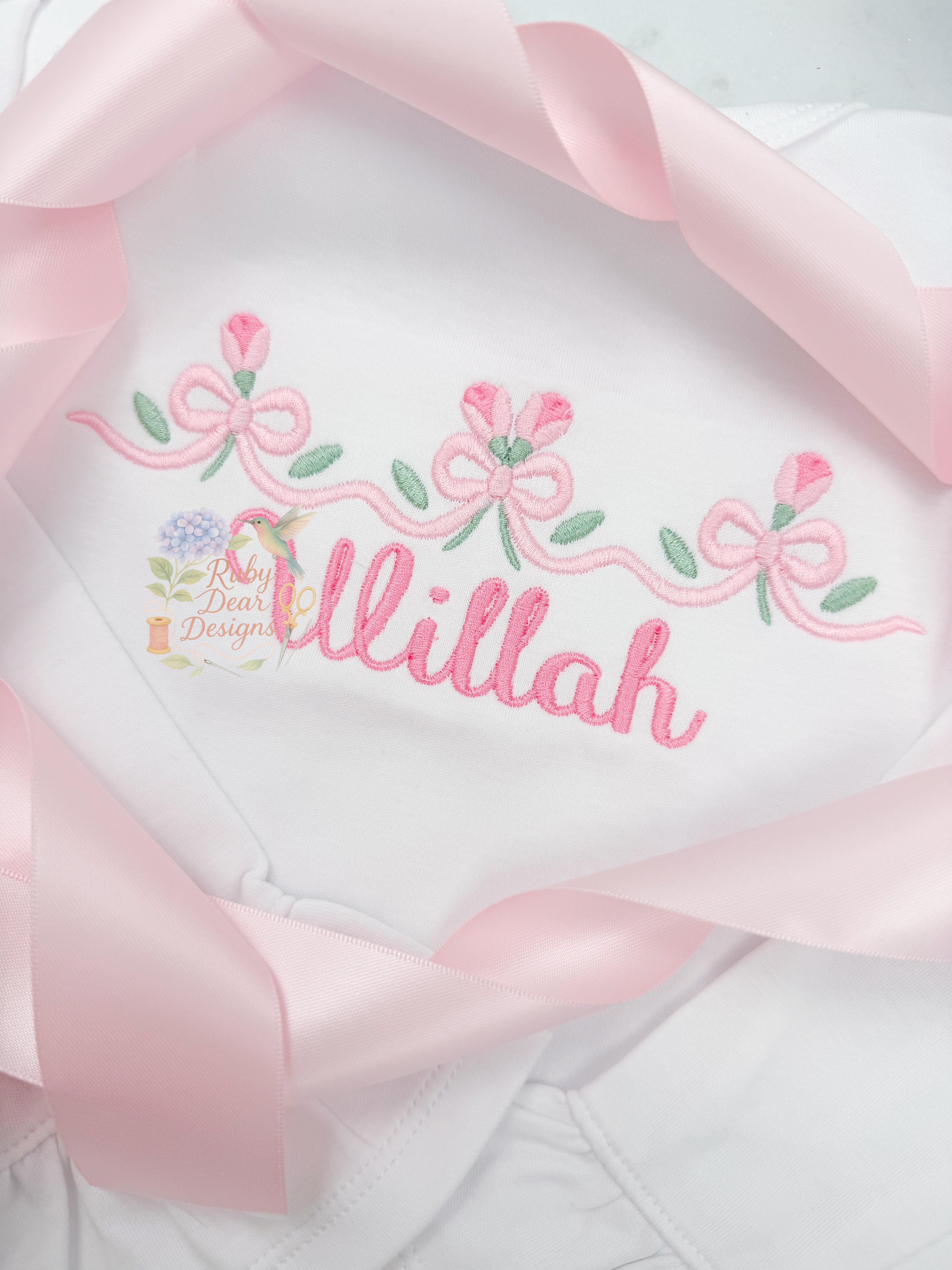 Rose Bouquet Trio Satin Stitch Machine Embroidery Design