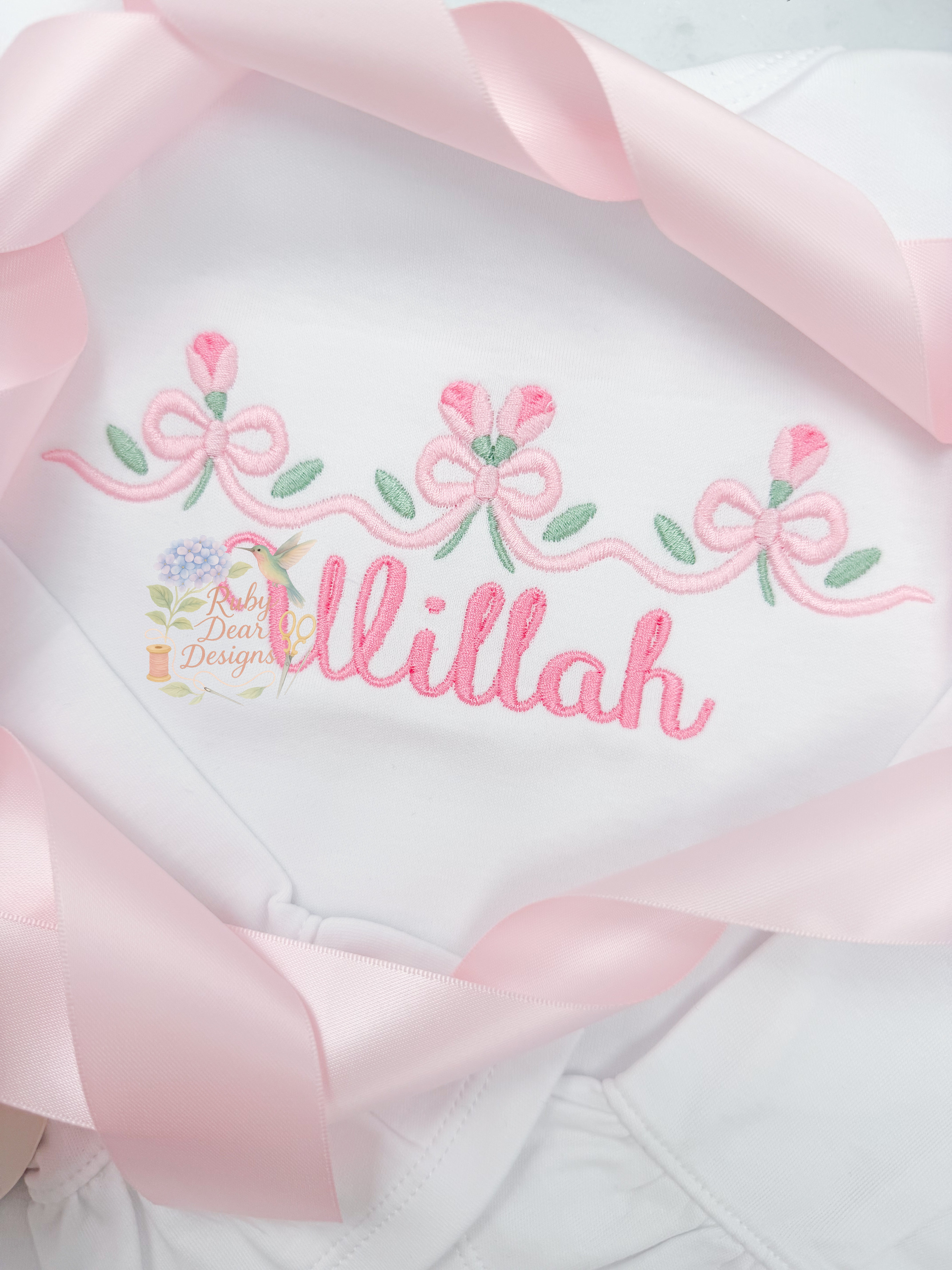 Rose Bouquet Trio Satin Stitch Machine Embroidery Design