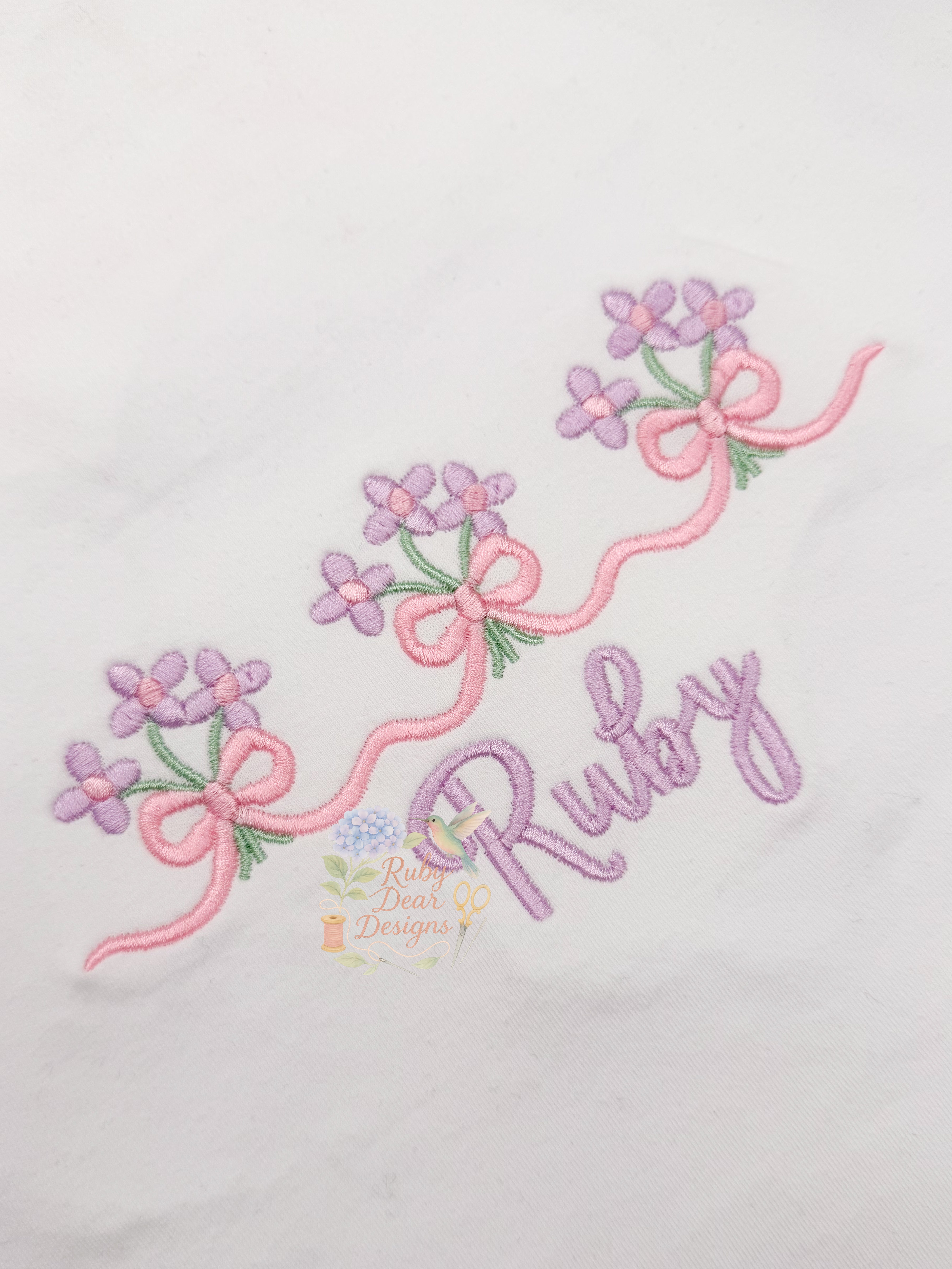 Floral Bouquet Trio Satin Stitch Machine Embroidery Design