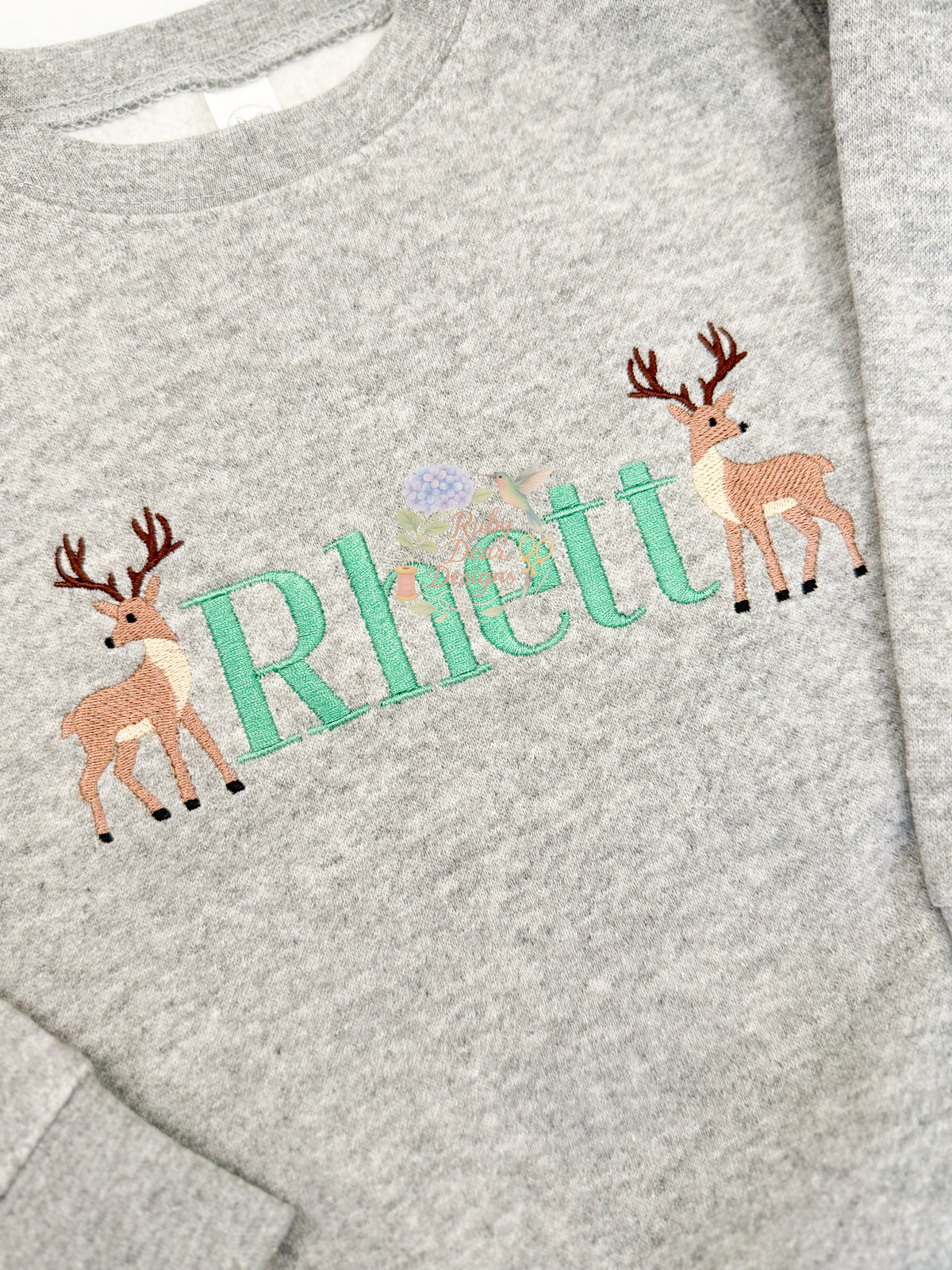 Buck Deer Mini Fill and Satin Stitch Machine Embroidery Design