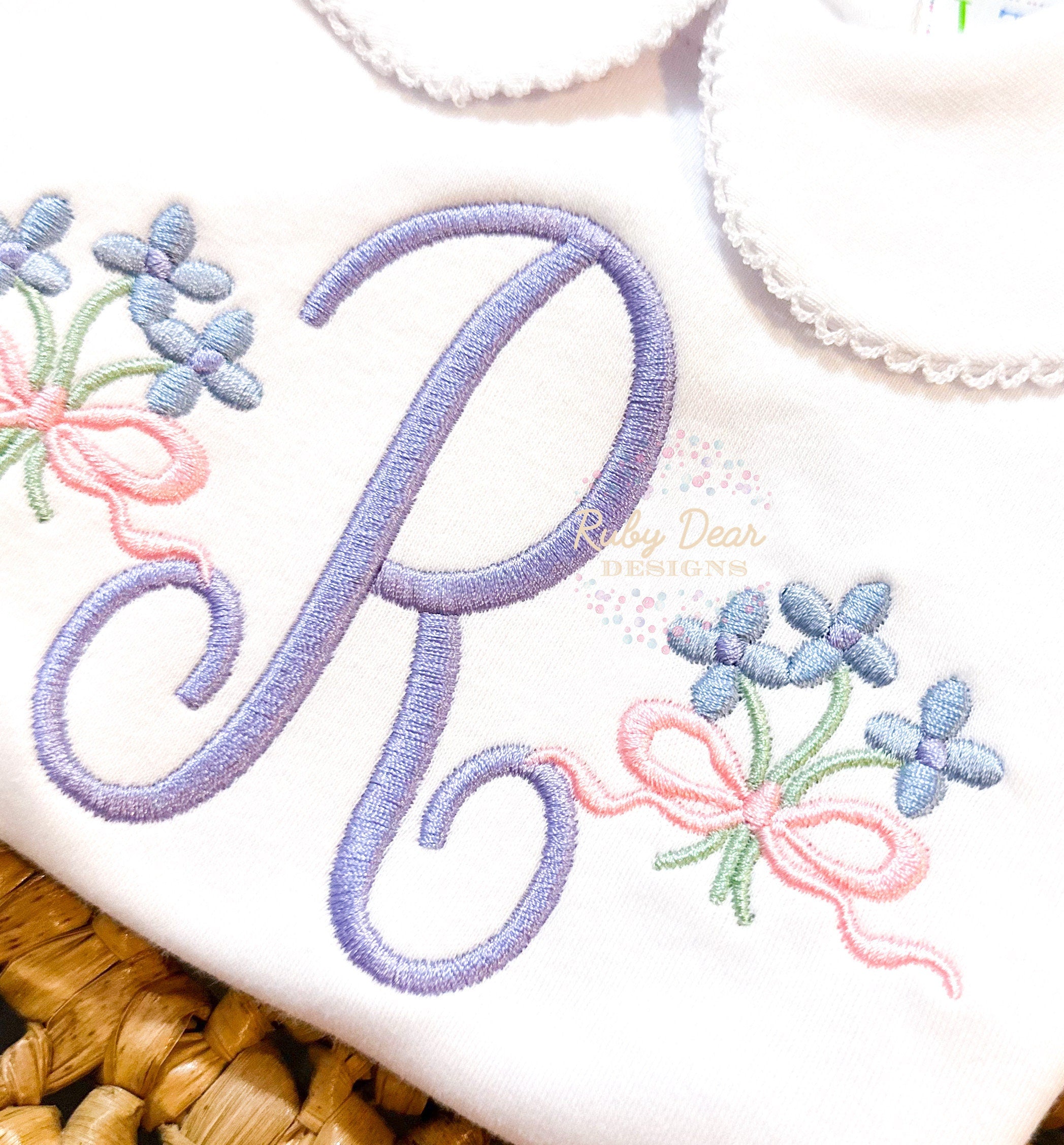 Floral Bouquet Mini Satin Stitch Machine Embroidery Design