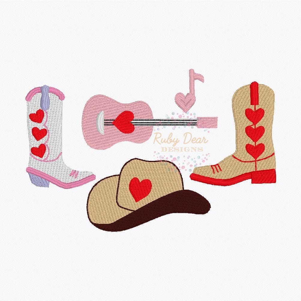 Build Your Own Country Love Song Minis Bundle Fill Stitch Machine Embroidery Designs *Fonts NOT Included*