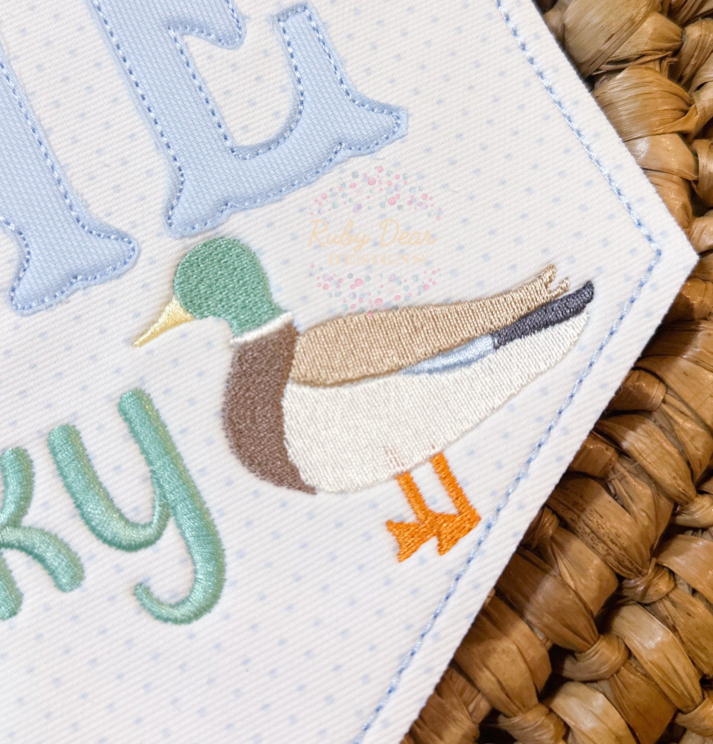 Mallard Mini Satin and Fill Stitch Machine Embroidery Design