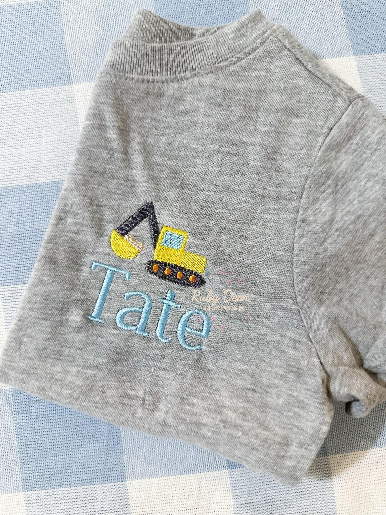 Excavator Single Mini Fill Stitch Machine Embroidery Design