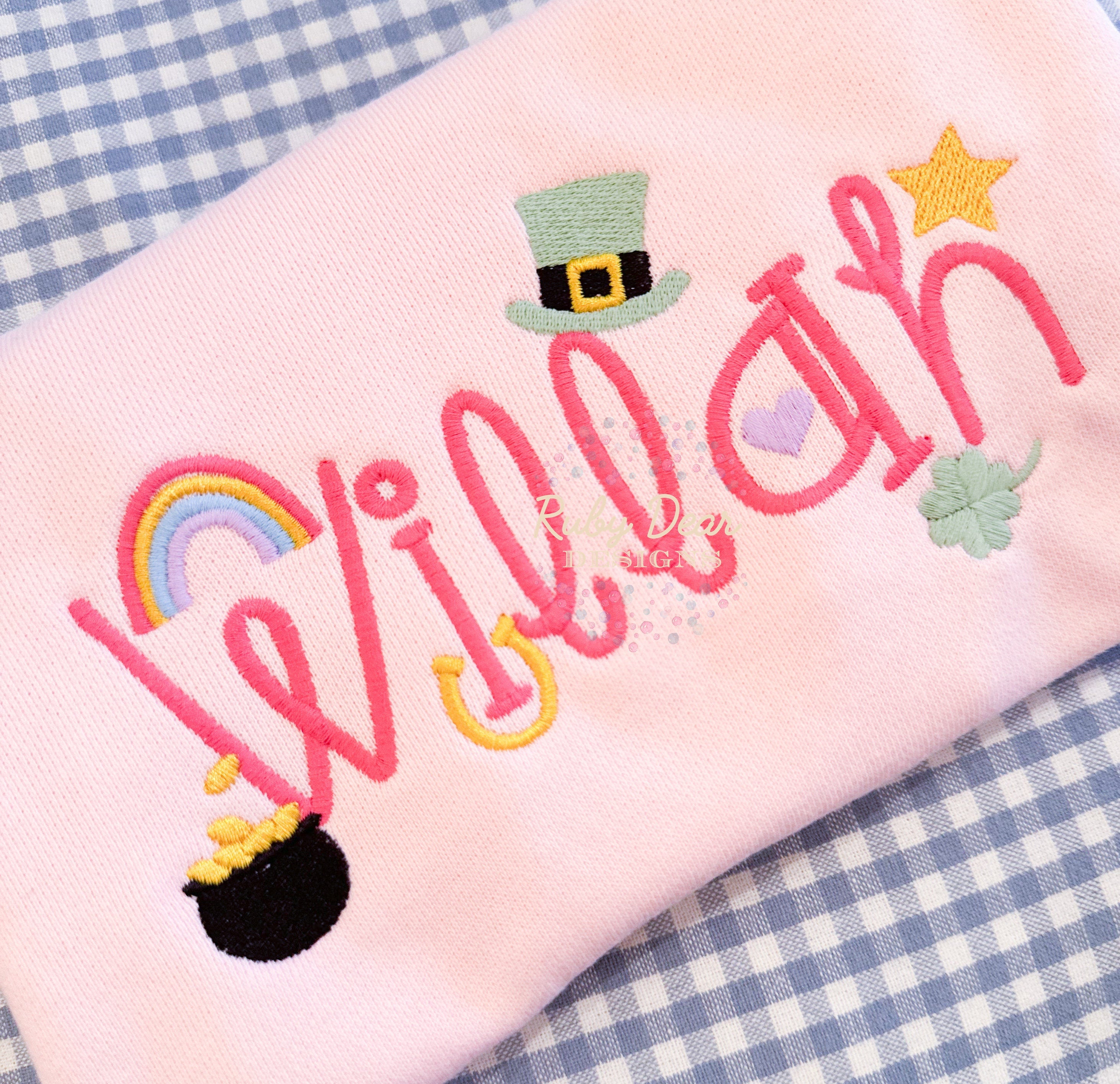 Build Your Own St Patricks and Irish Mini Bundle of 7 Designs Satin and Fill Stitch Machine Embroidery Design