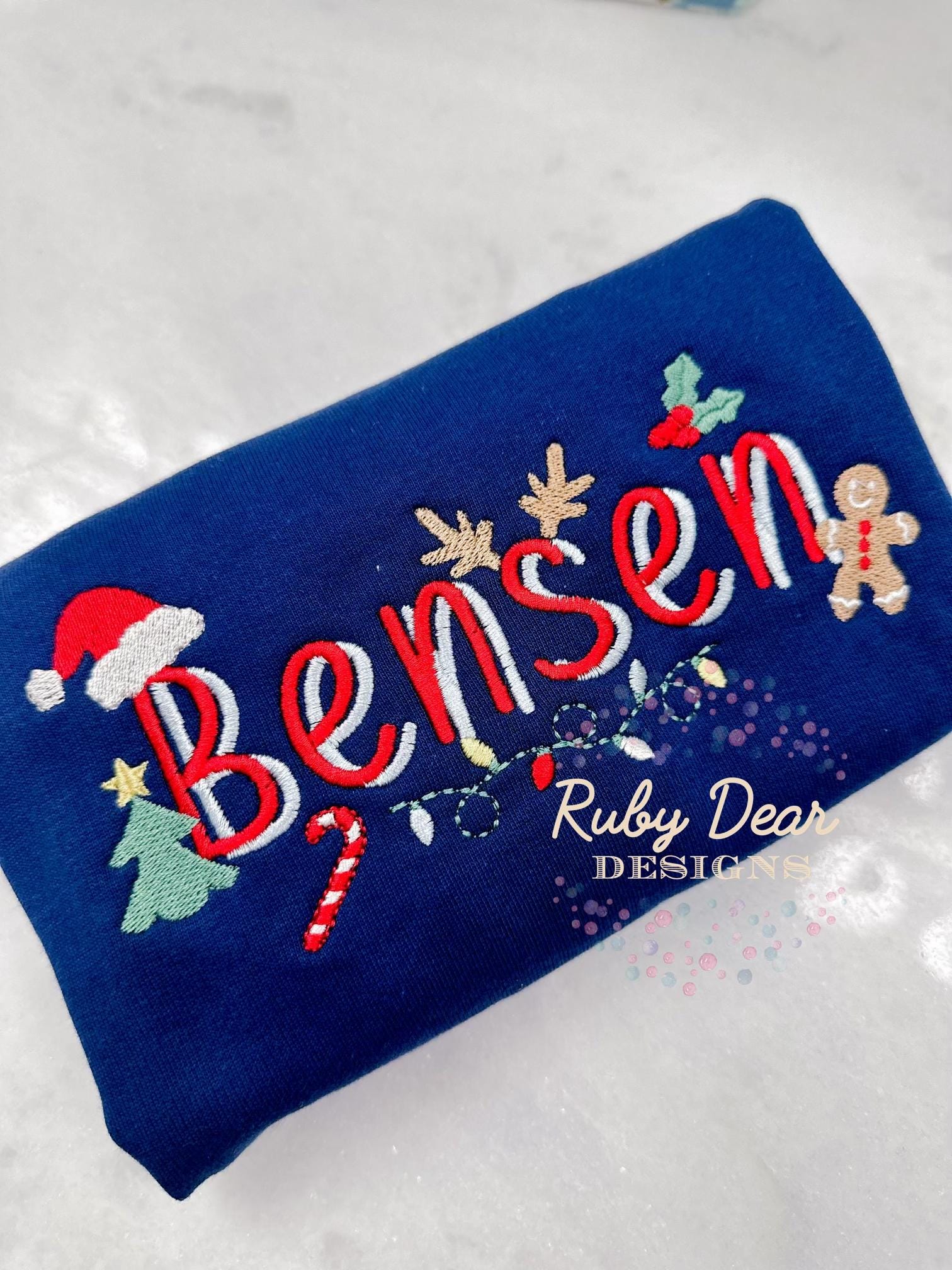 Build Your Own Christmas Minis Bundle of 10 Designs Satin Fill and Bean Stitch Machine Embroidery Design *Font is NOT included!*