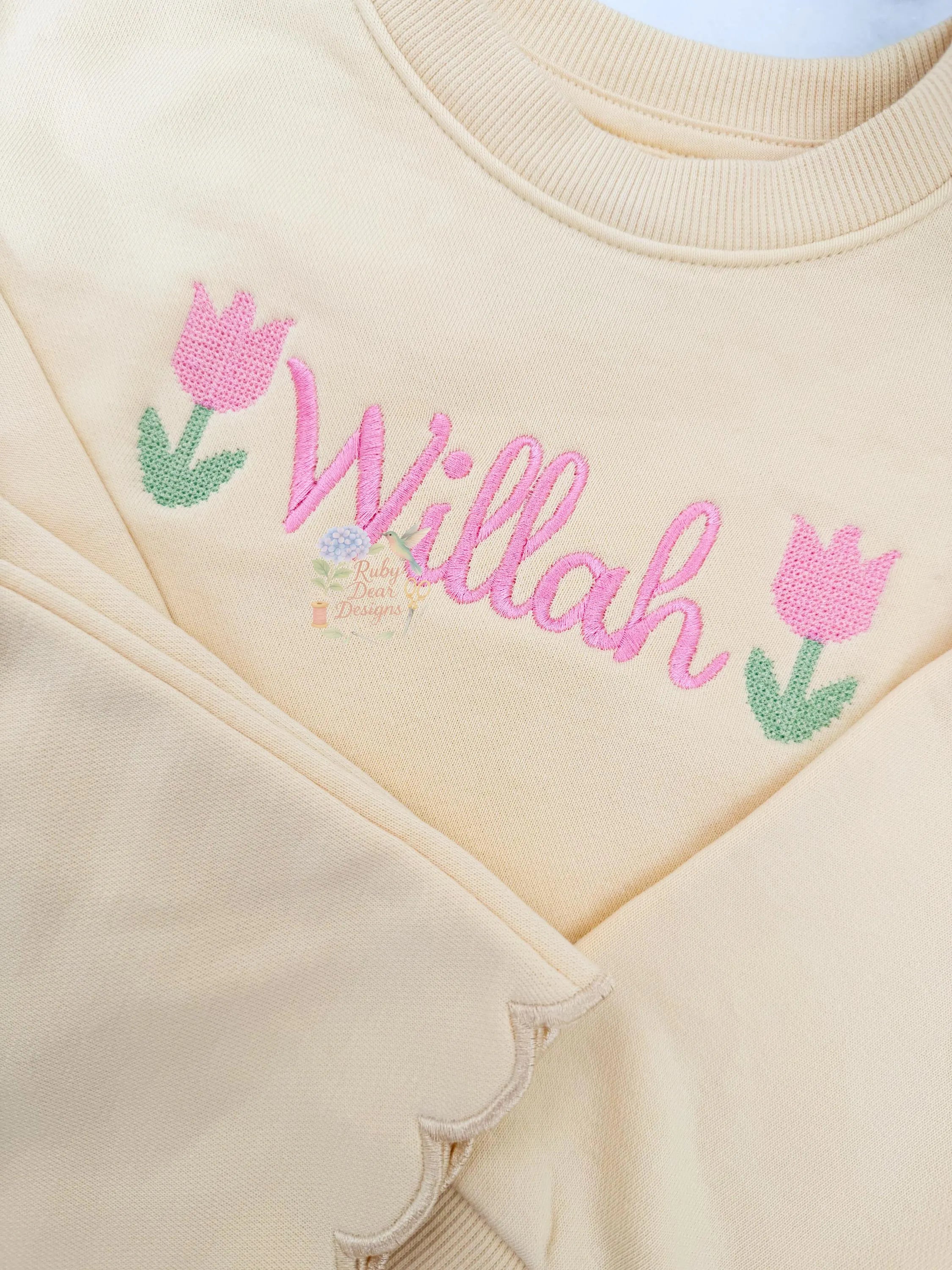 Tulip Cross Stitch Machine Embroidery Design